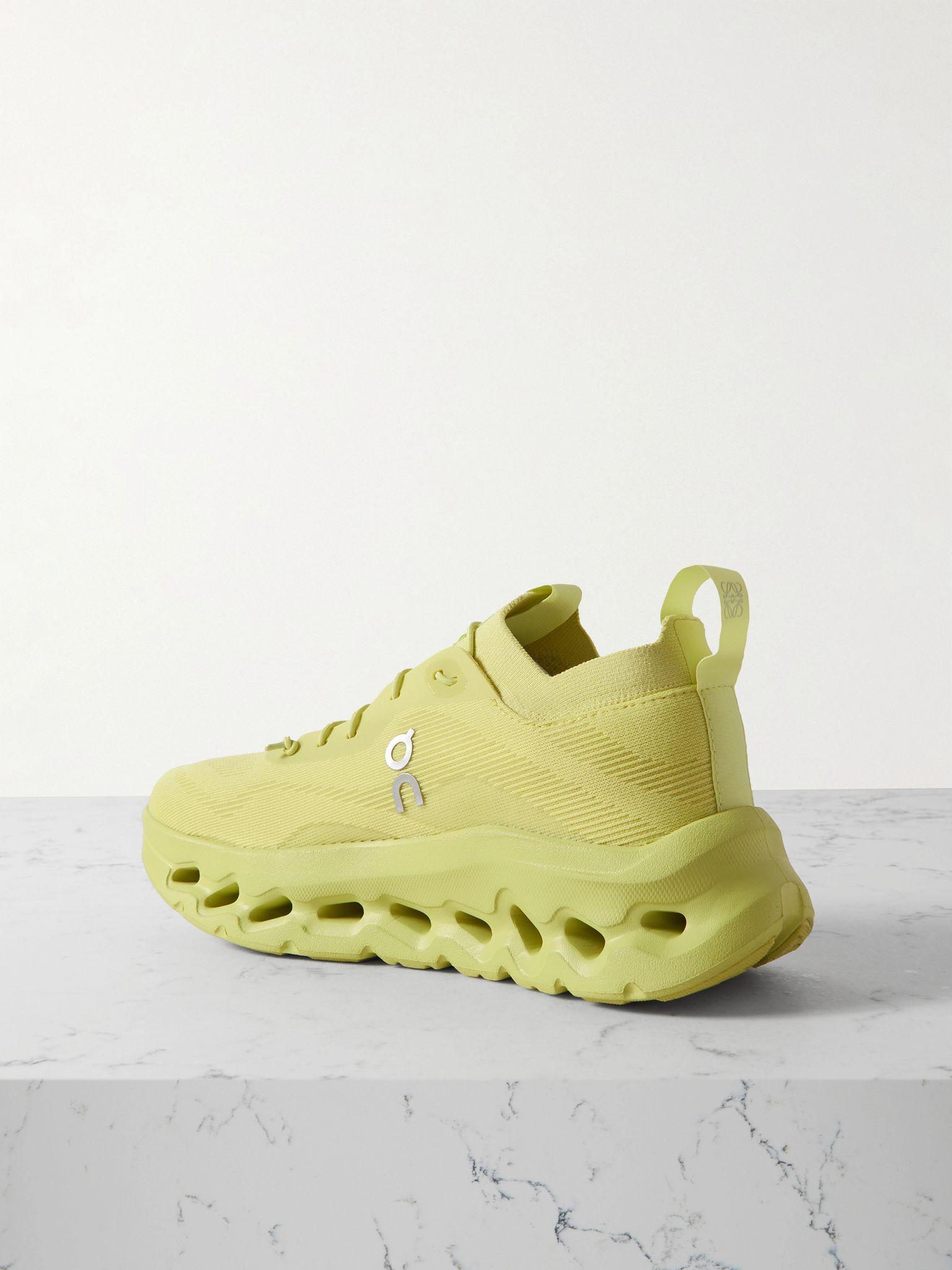 + ON Cloudtilt stretch recycled-knit sneakers Lime green - 3