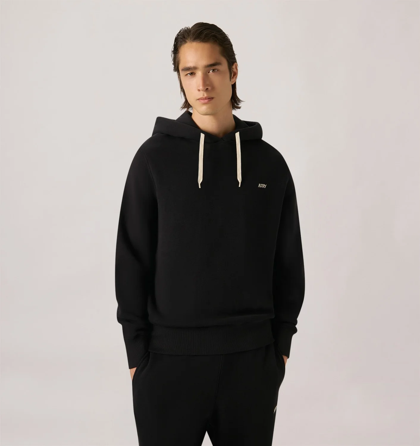 AUTRY HOODIE WITH EMBROIDERED LOGO FOR MAN - HOPM - 002K | REVERSIBLE AUTRY HOODIE WITH EMBROIDERED LOGO FOR MAN - HOPM - 002K | REVERSIBLE