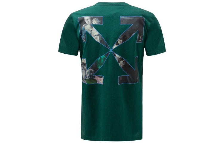 Off-White FW20 Caravaggio Printed Men Green OMAA027E20JER0085710 - 2