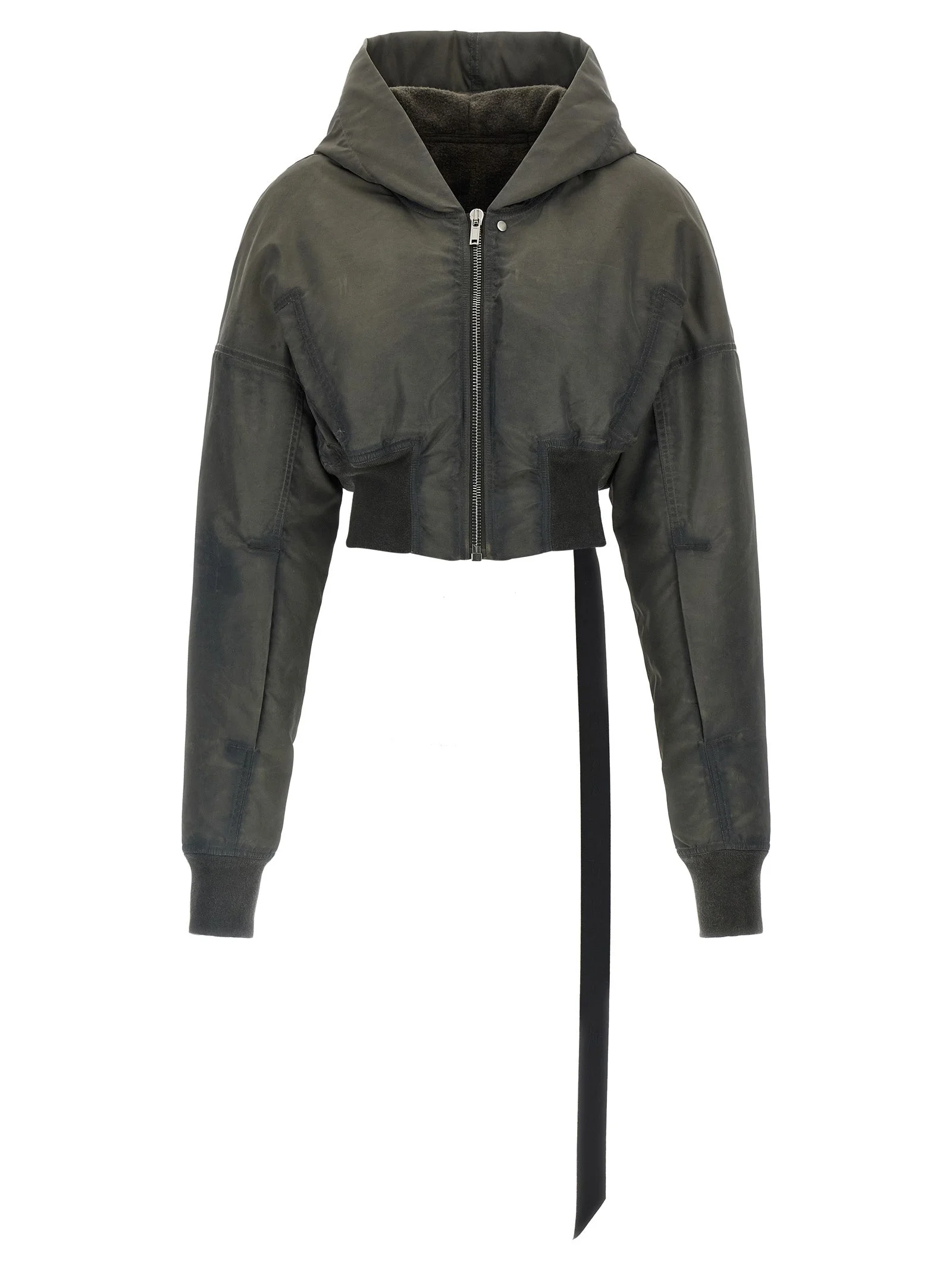Drkshdw Women 'Hooded Cropped Flight' Bomber Jacket - 1