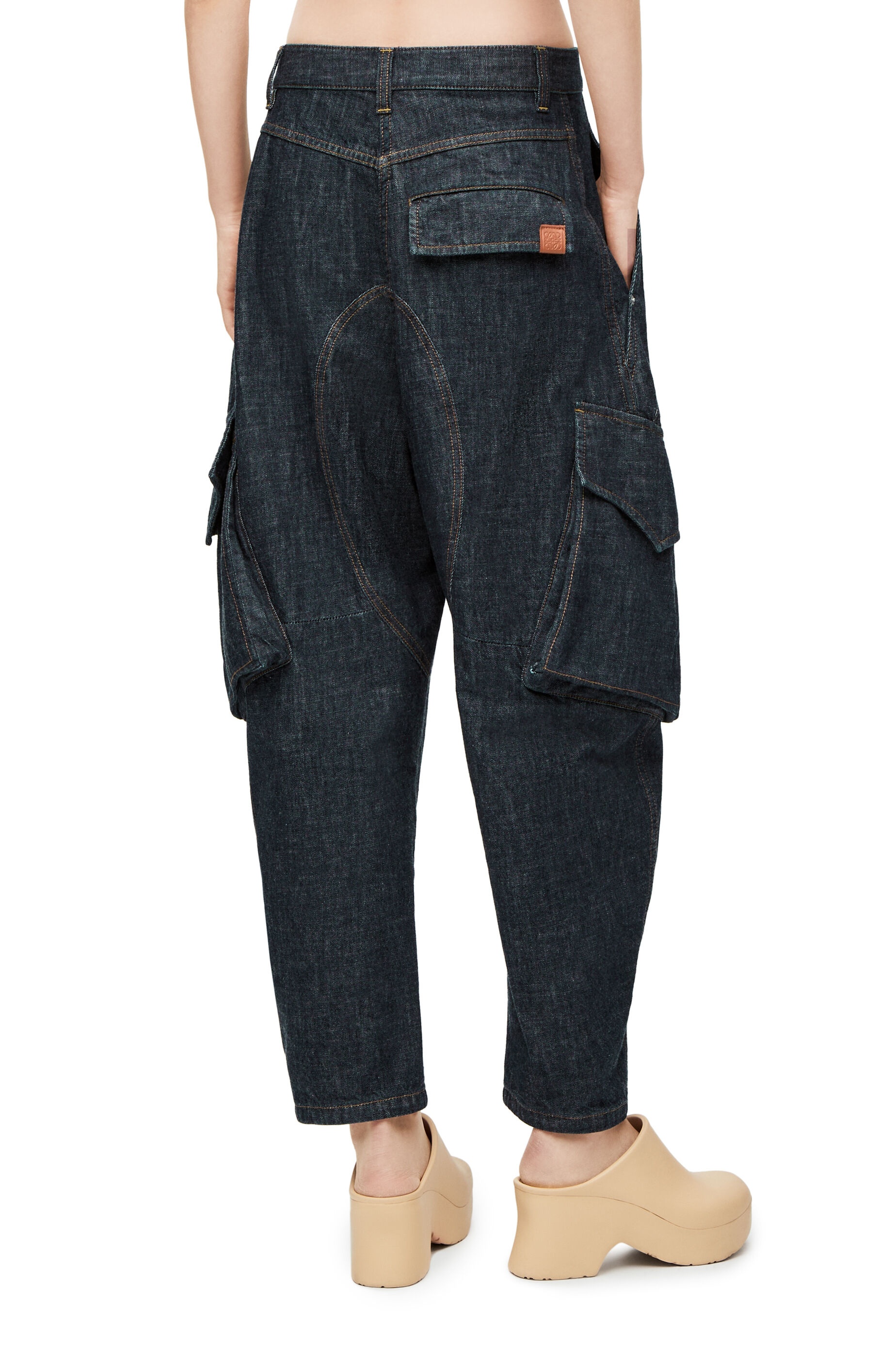 Cargo jeans in denim - 4
