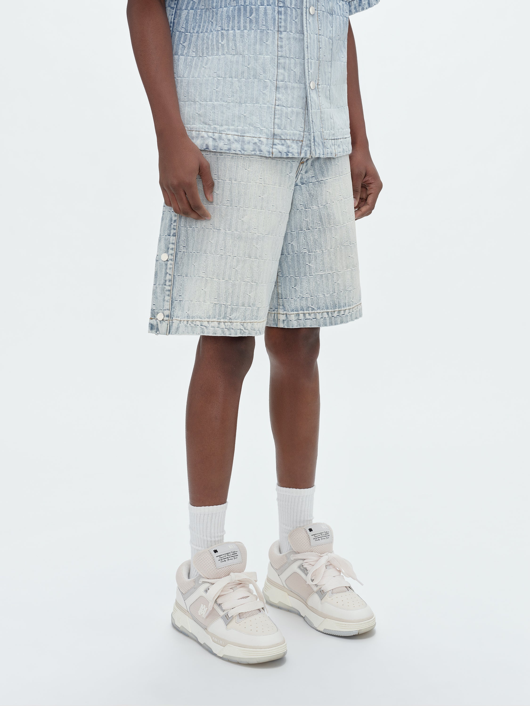 AMIRI JACQUARD SNAP OFF SHORTS - 4