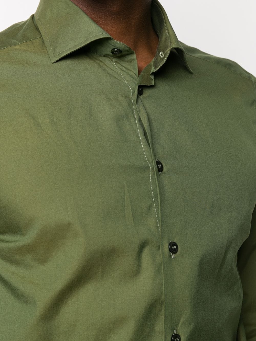 point collar poplin shirt - 5