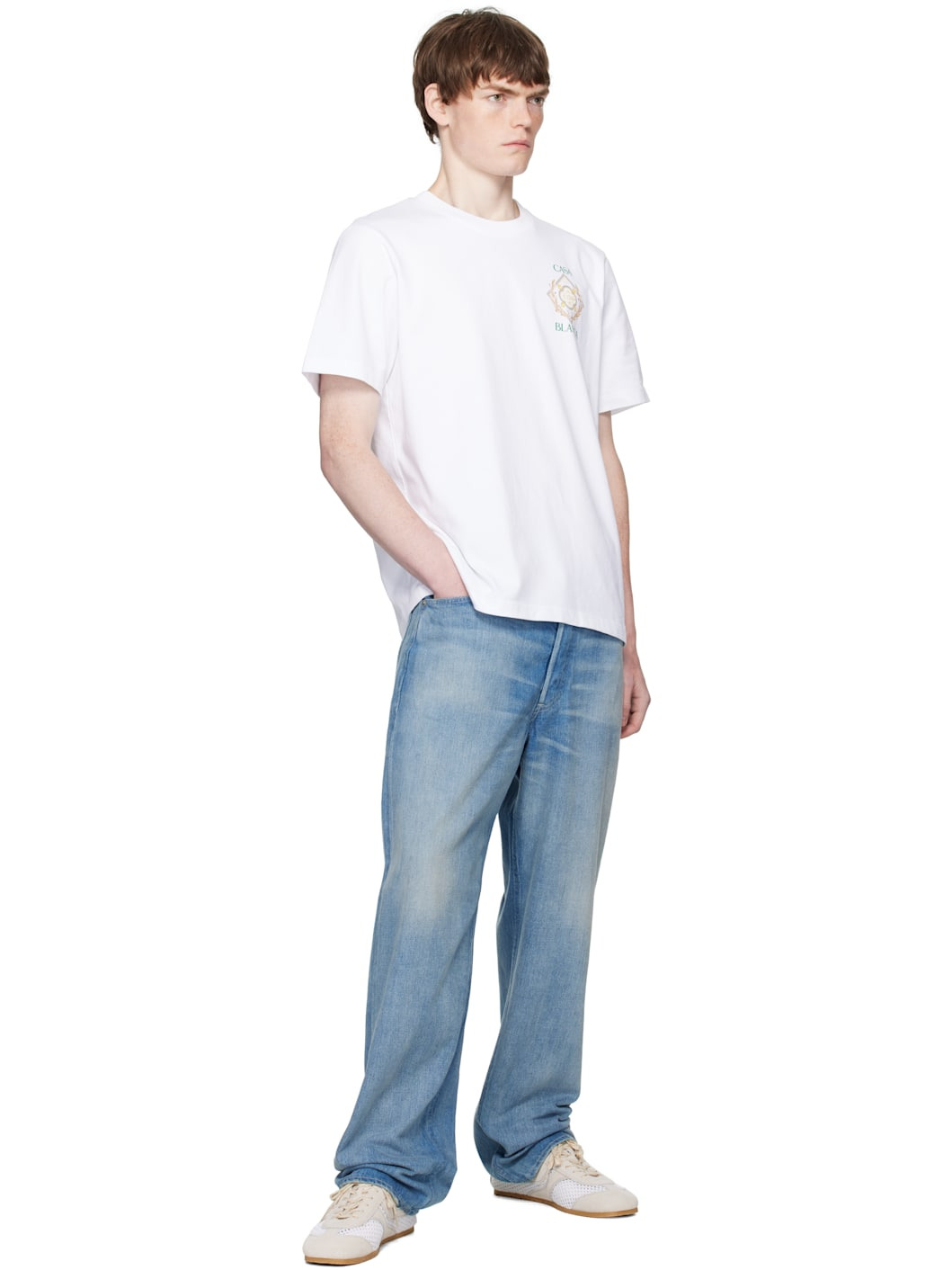 White Championship Diamond Printed T-shirt - 4