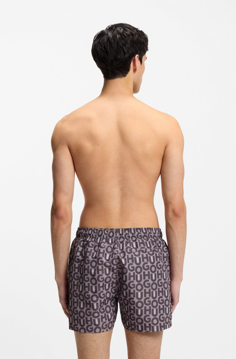 HUGO QUICK-DRY SWIM SHORTS WITH ALL-OVER PRINT outlook