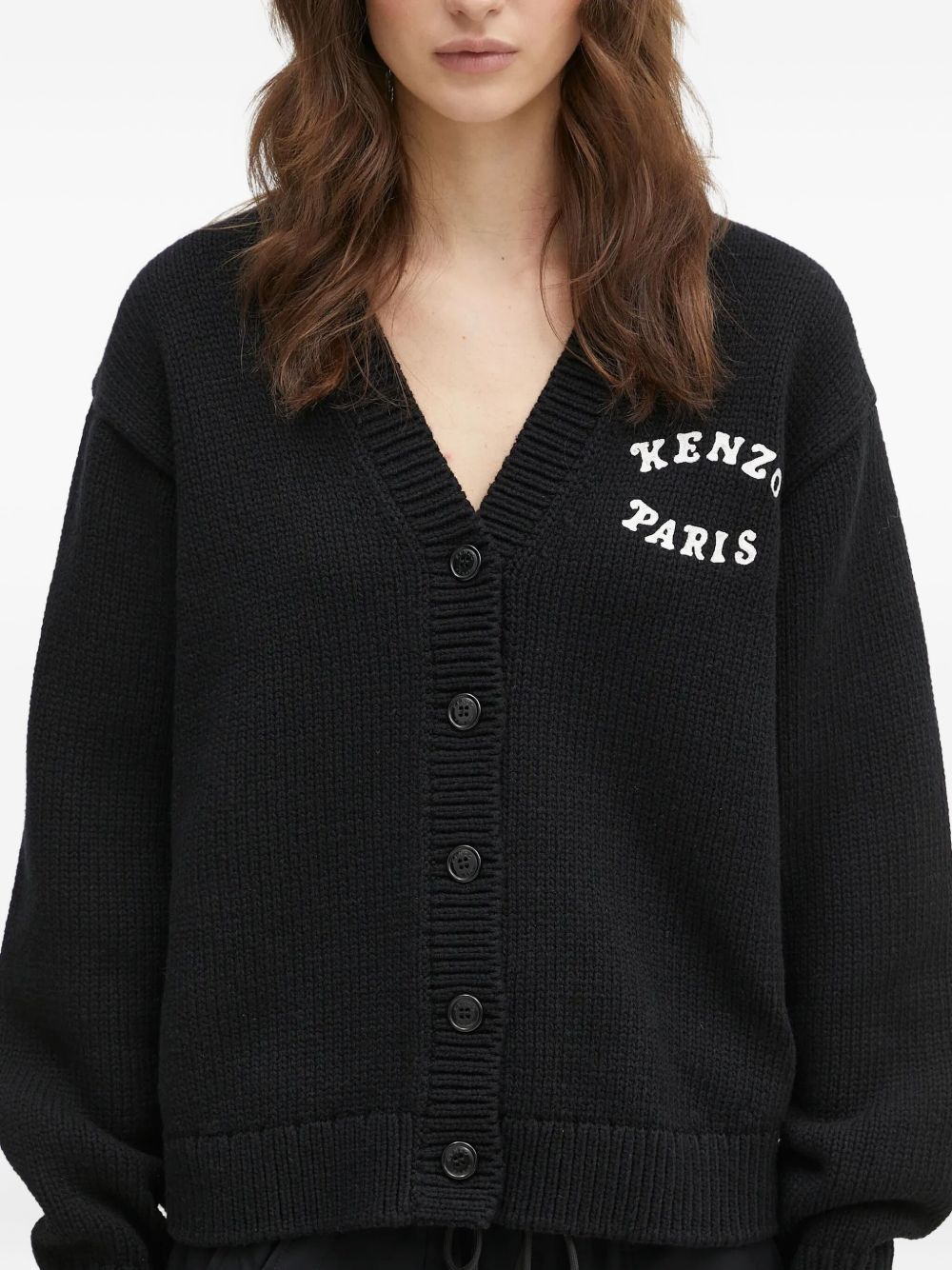 "Kenzo Verdy Market" floral-embroidered cardigan - 5