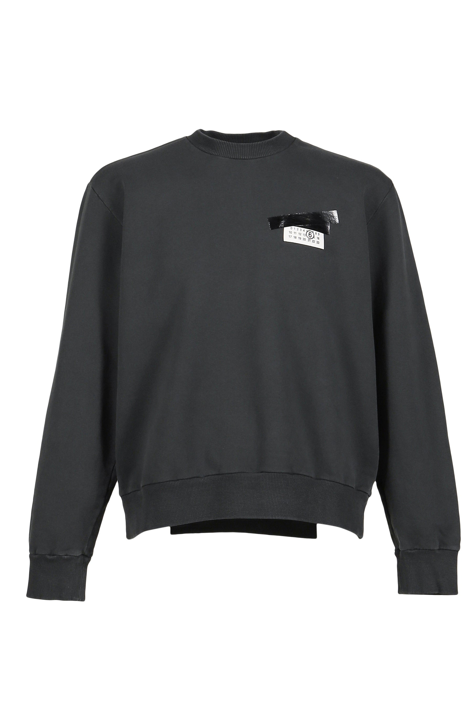 SWEATSHIRT / WASHED BLK - 1
