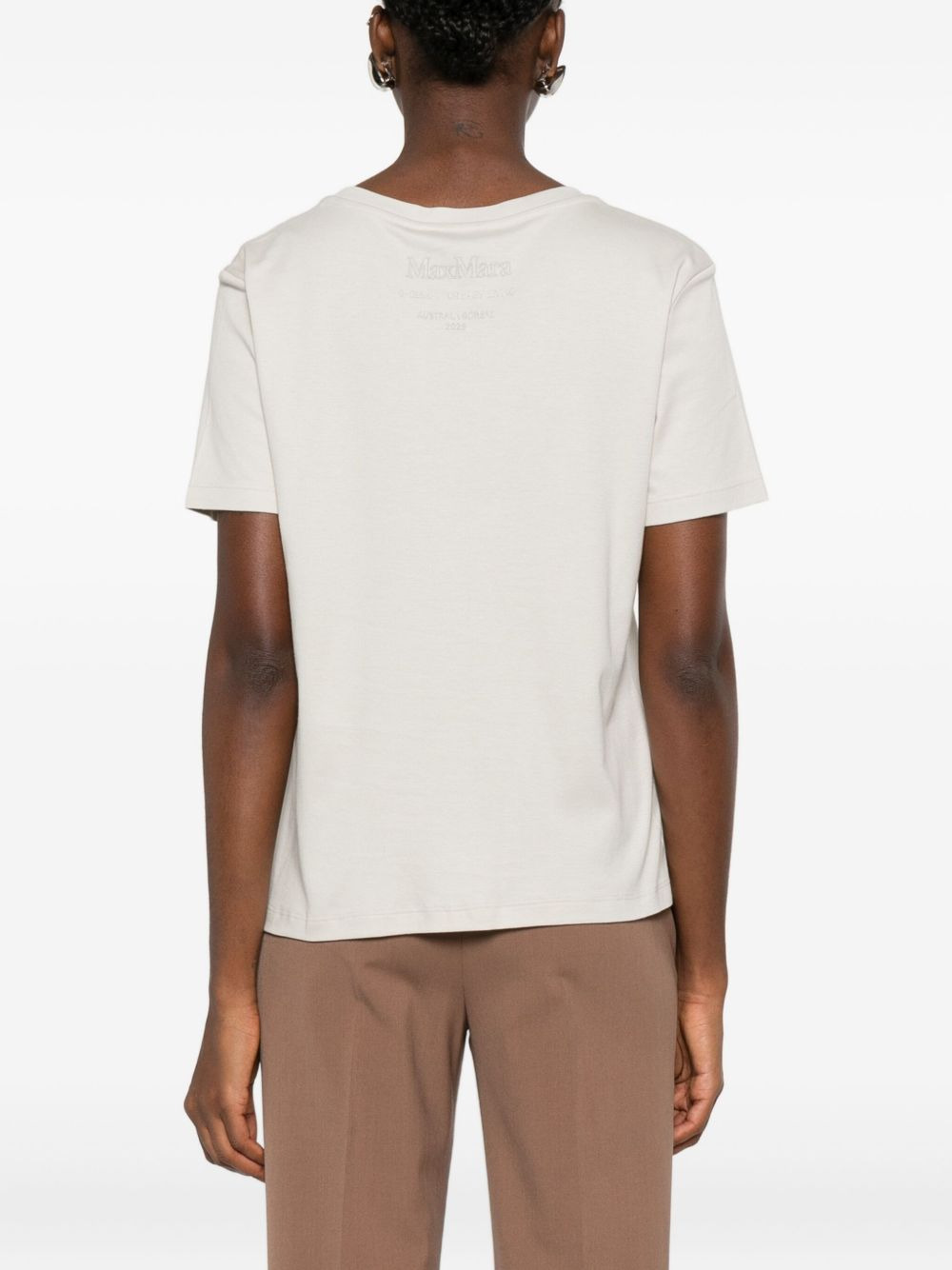 crew-neck logo-embroidered T-shirt - 4