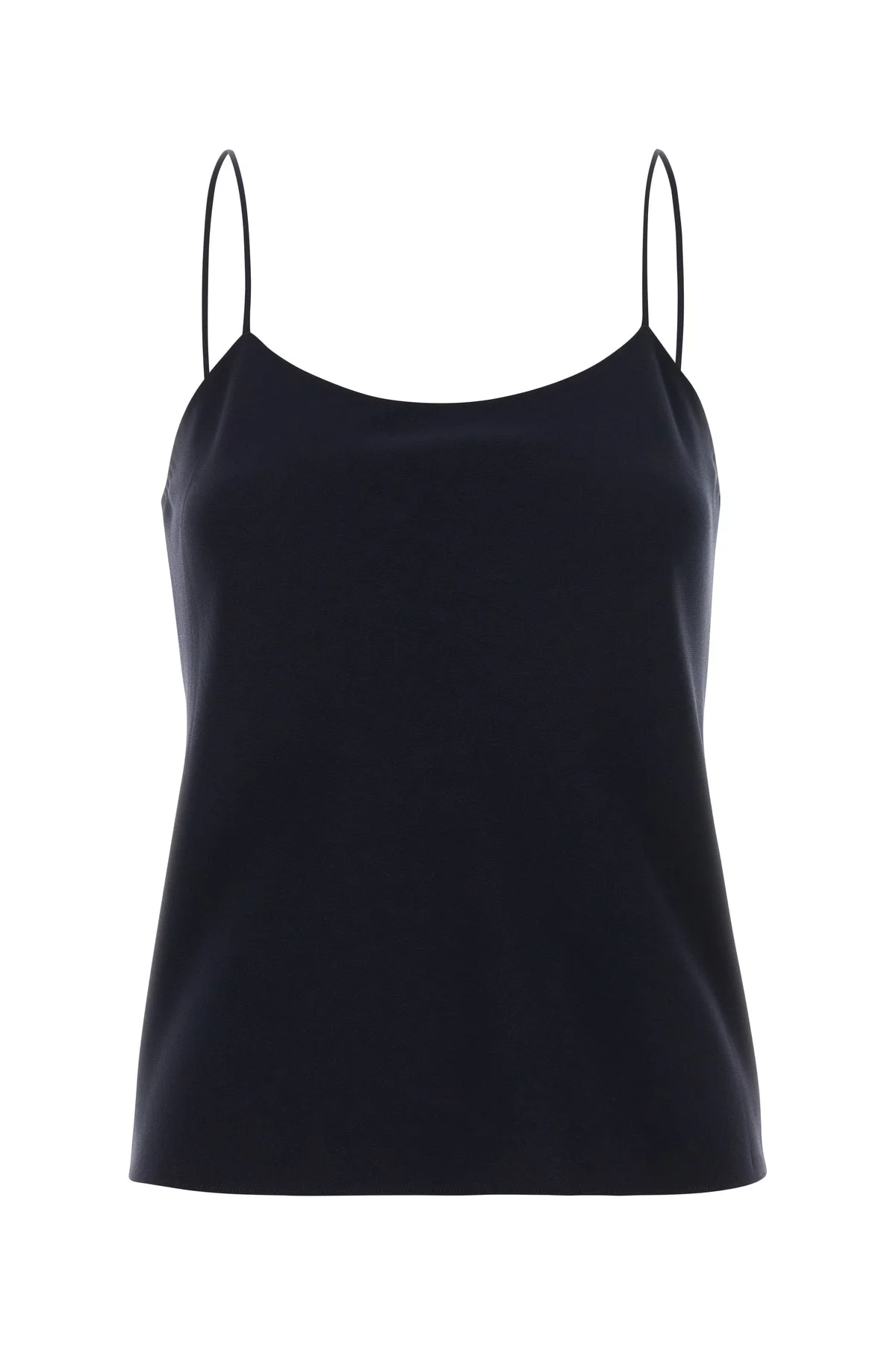 Midnight blue crepe Biggins top - 1