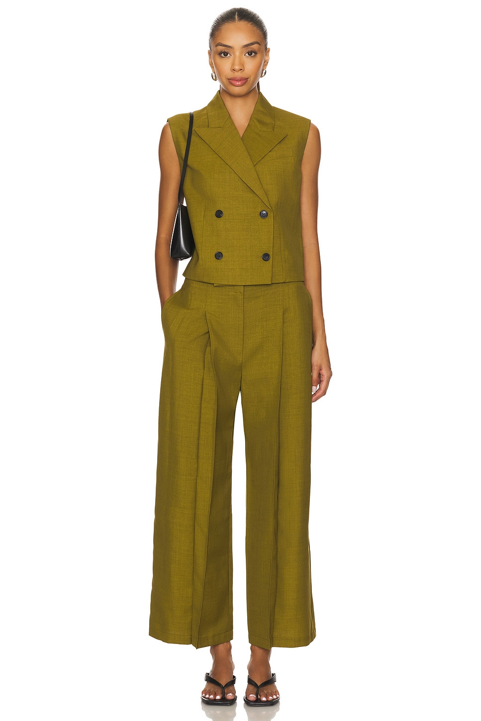 Peak Double Breasted Vest - 5