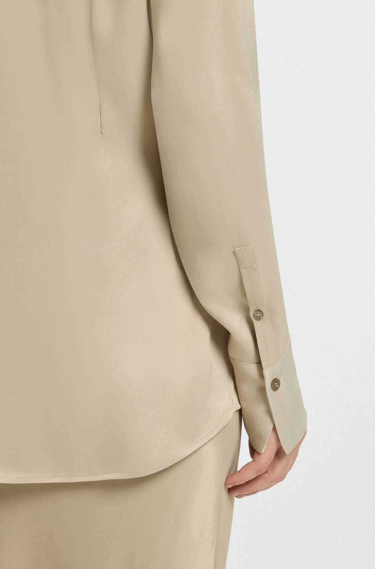 REGULAR-FIT BLOUSE IN SATIN - 6