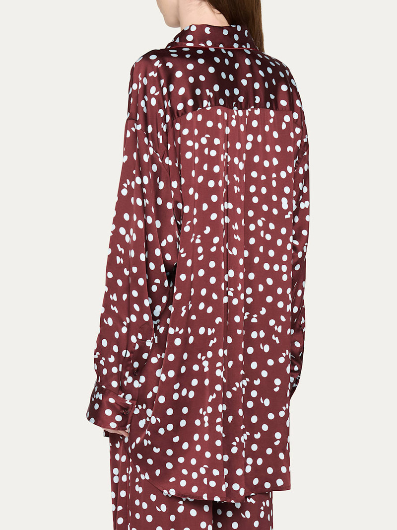 DIANE VON FURSTENBERG x Henry Zankov Mercer Oversized Dotted Blouse outlook
