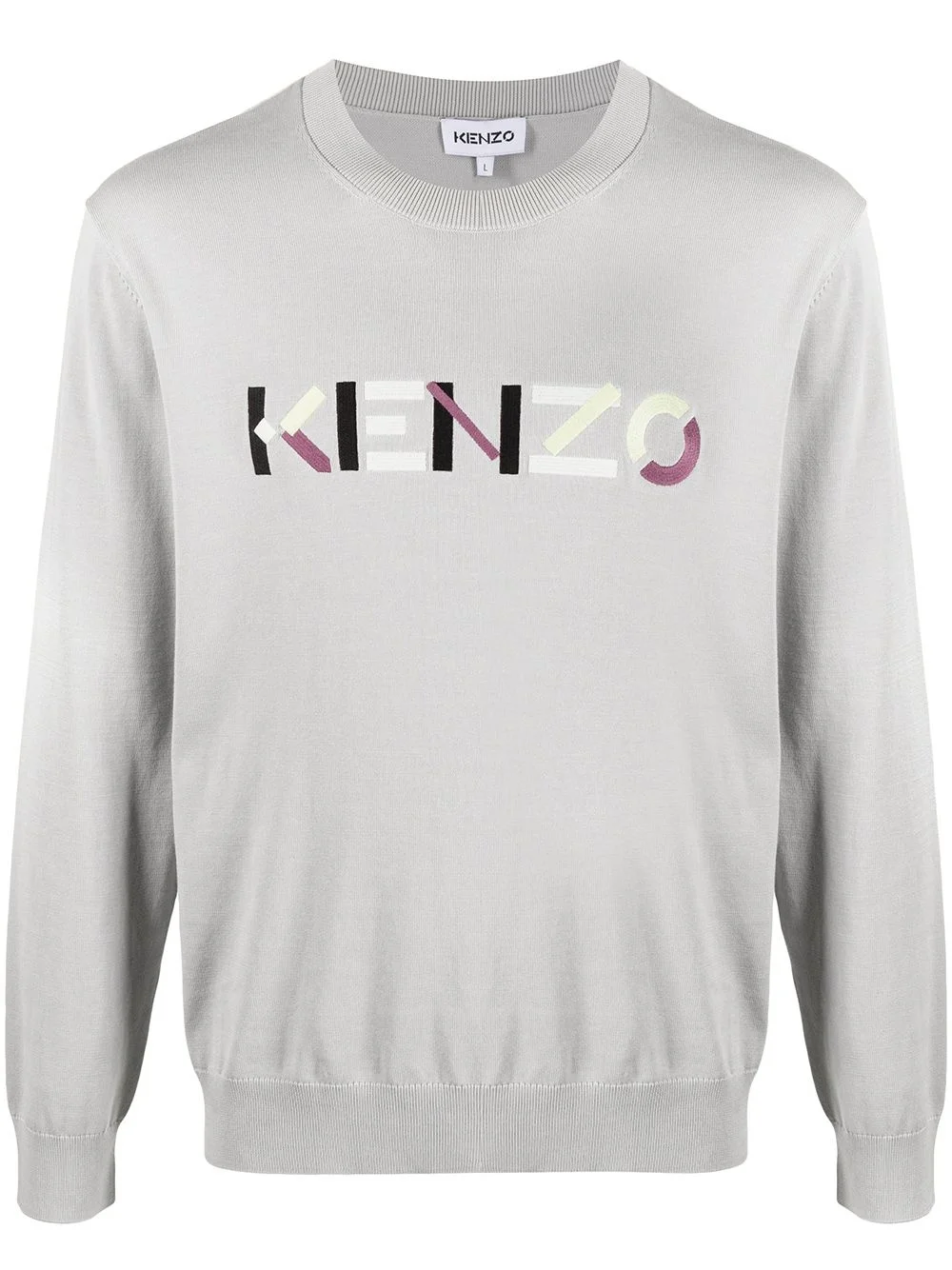 logo-embroidered jumper - 1