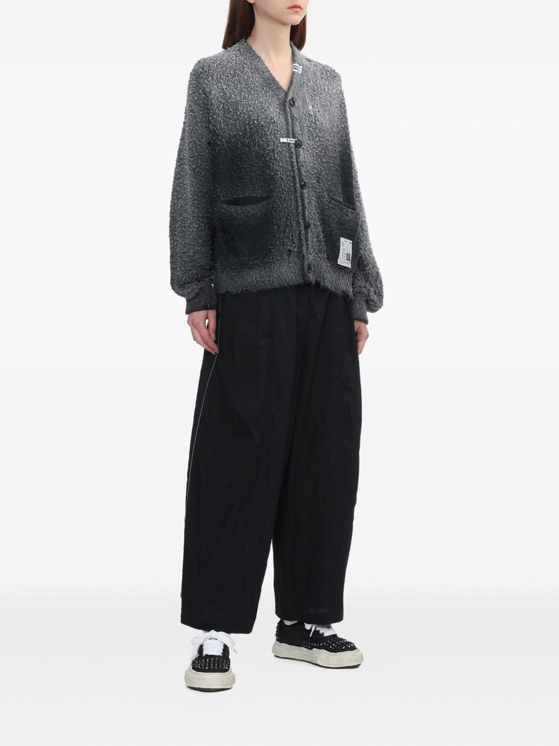 Maison MIHARAYASUHIRO distressed pocket cardigan outlook