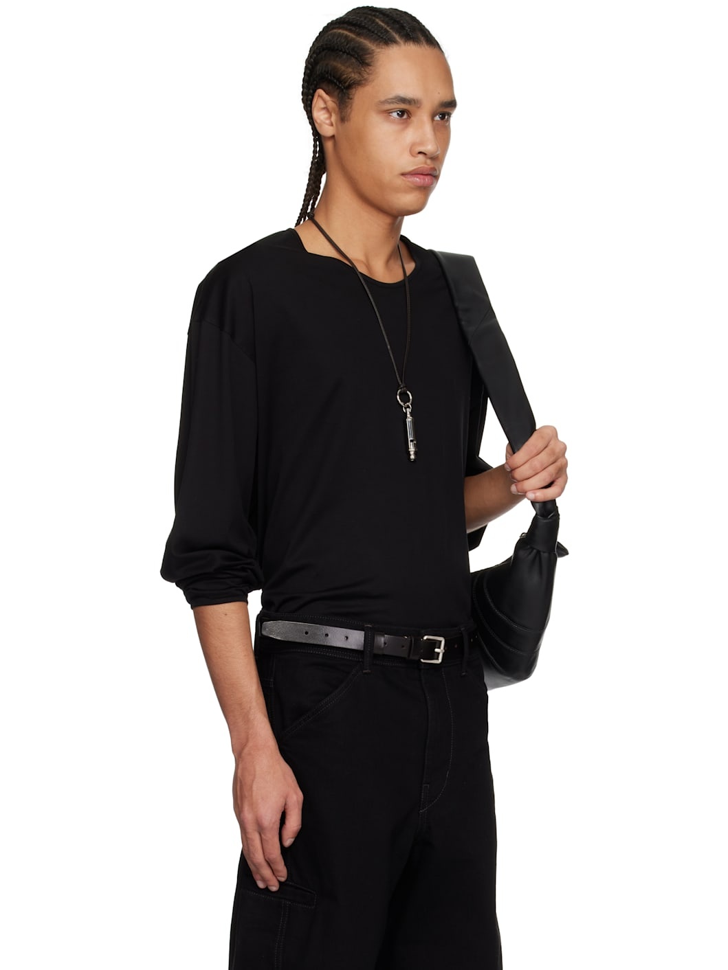 Black LS Relaxed T-shirt - 2