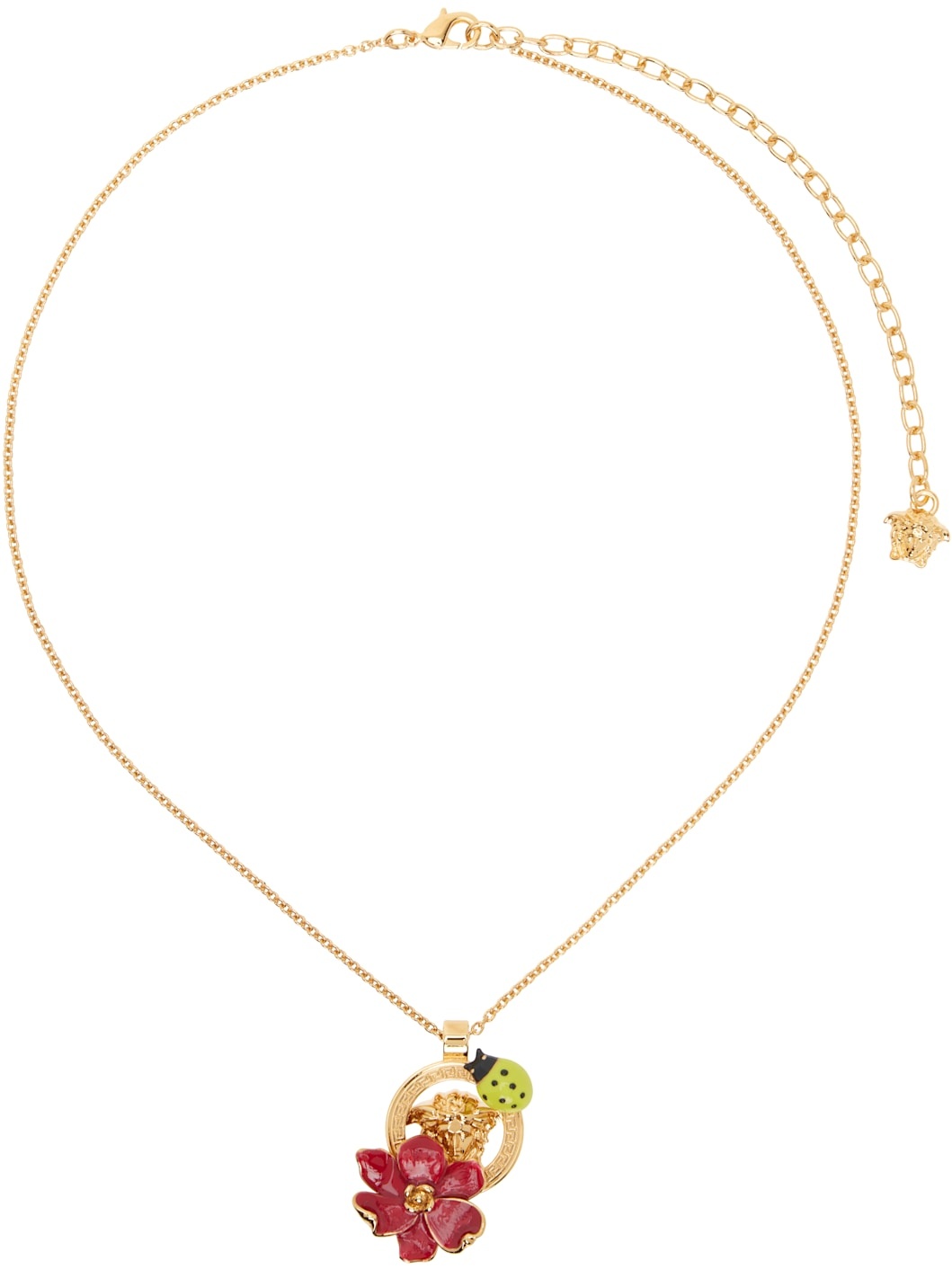 Gold Strawberry Garden Pendant Necklace - 1