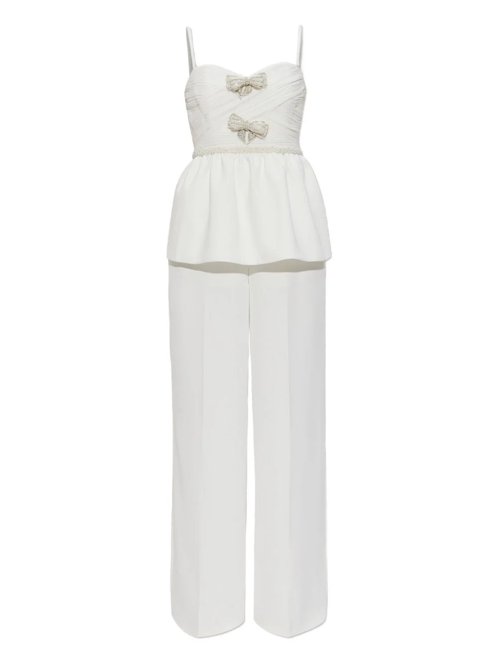 bow-detailing jumpsuit - 1