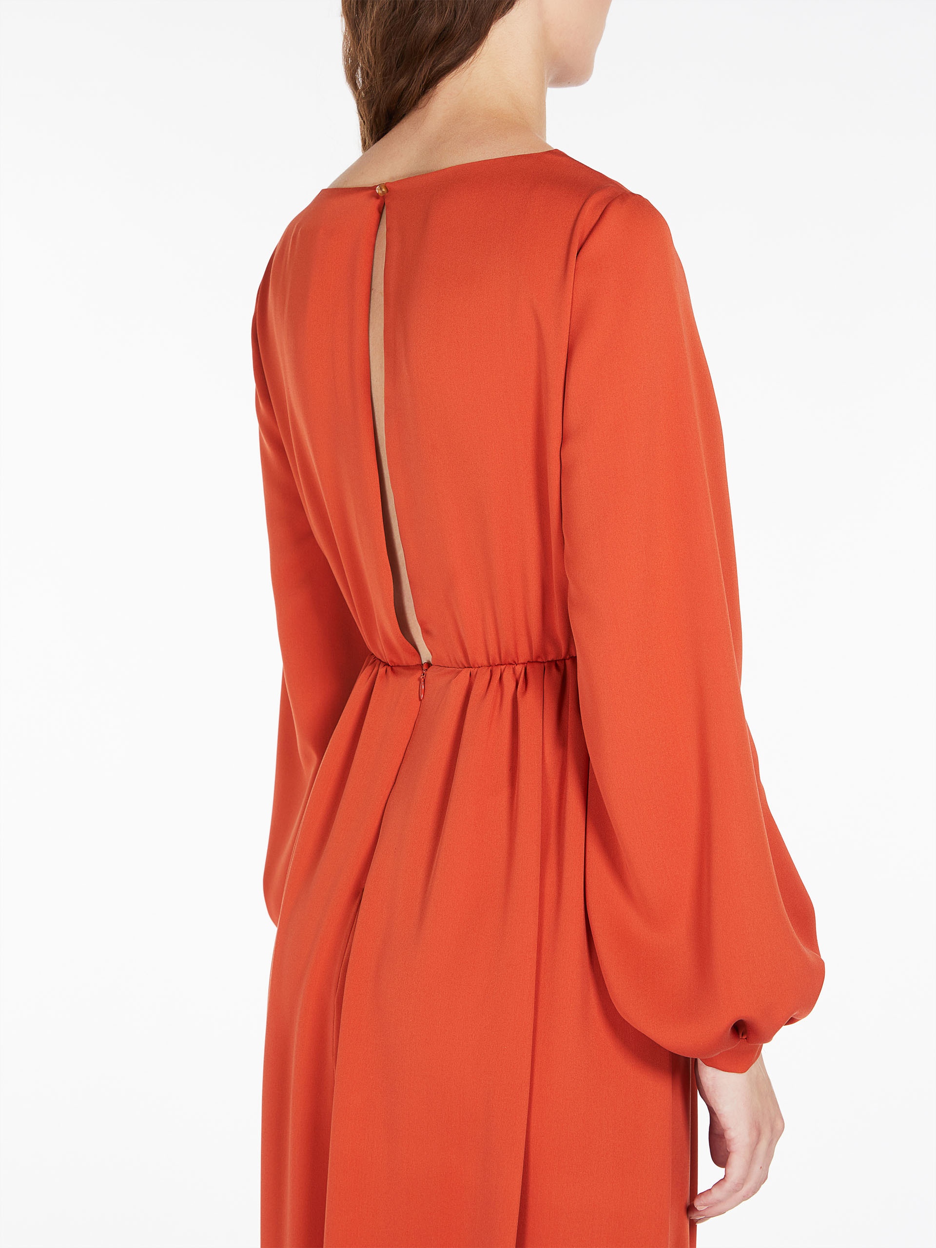 TASCA Draped silk tuxedo dress - 5