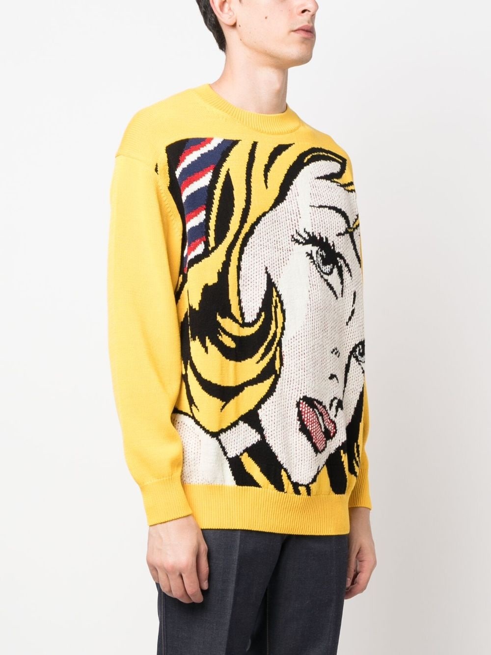 pop-art patterned intarsia knit jumper - 3