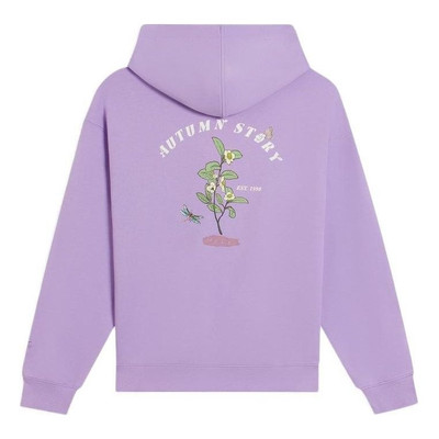 Li-Ning (WMNS) Li-Ning Floral Embroidered Logo Hoodie 'Purple' AWDS920-2 outlook