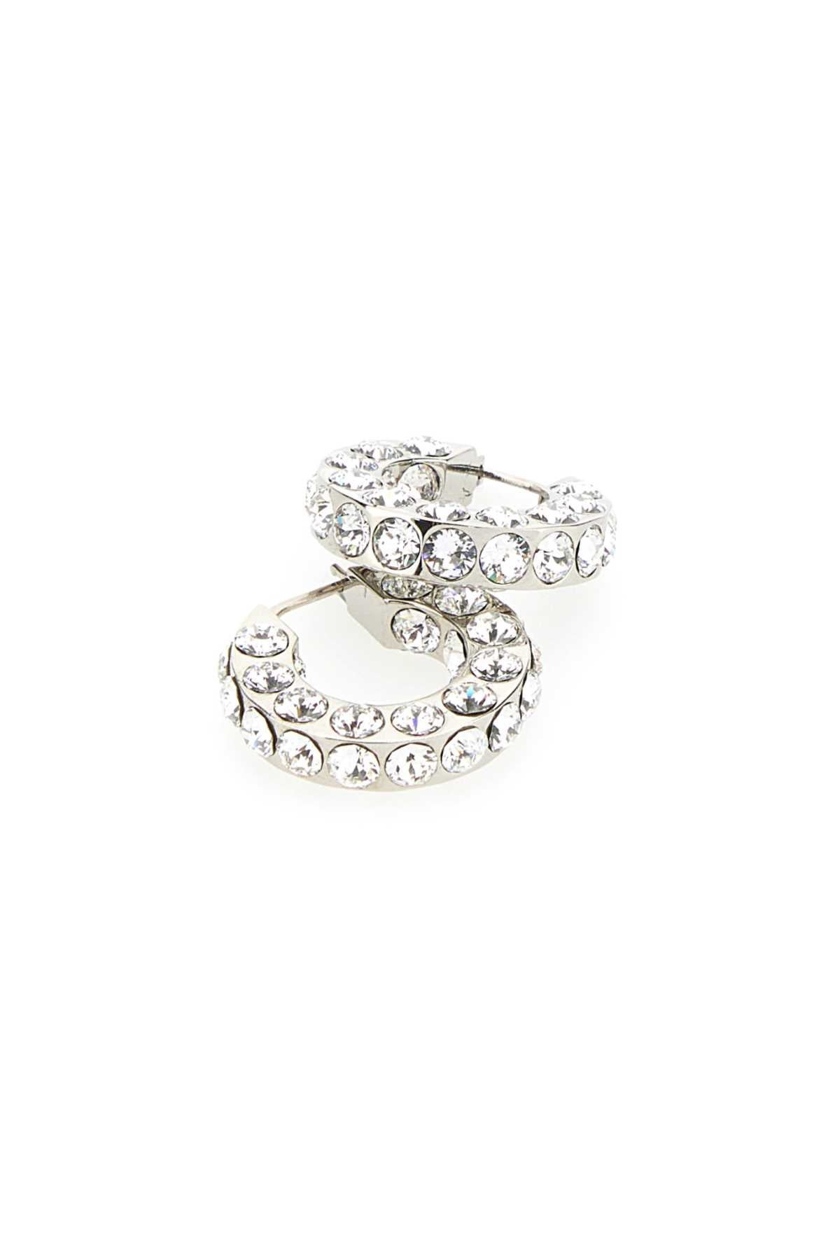 Amina Muaddi Women Embellished Metal Small Jaheel Earrings - 2