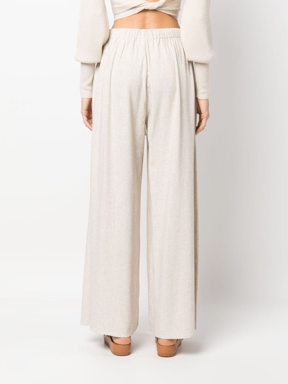 Pisca high-waisted palazzo pants - 4
