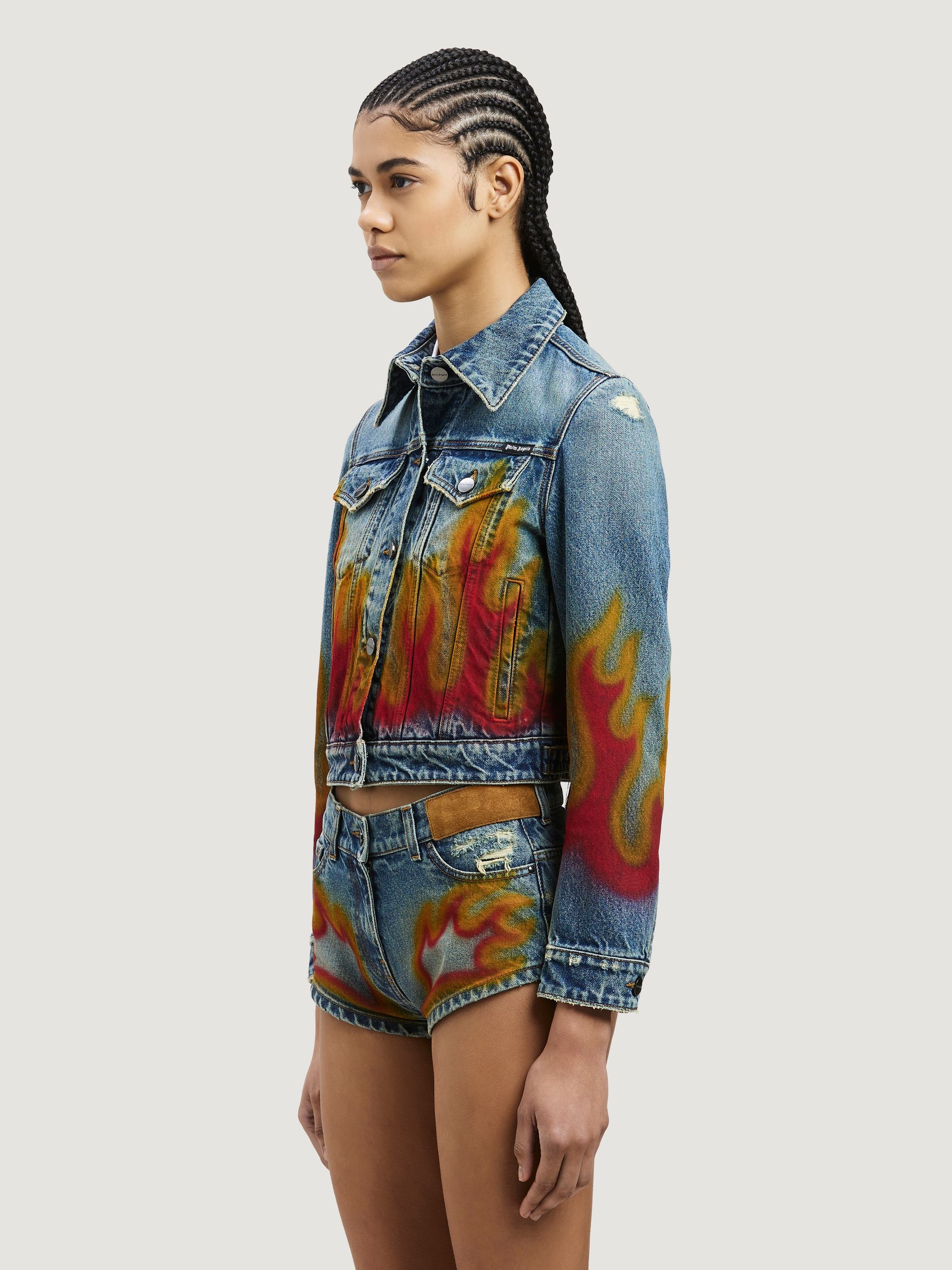 BURNING DENIM JACKET - 4