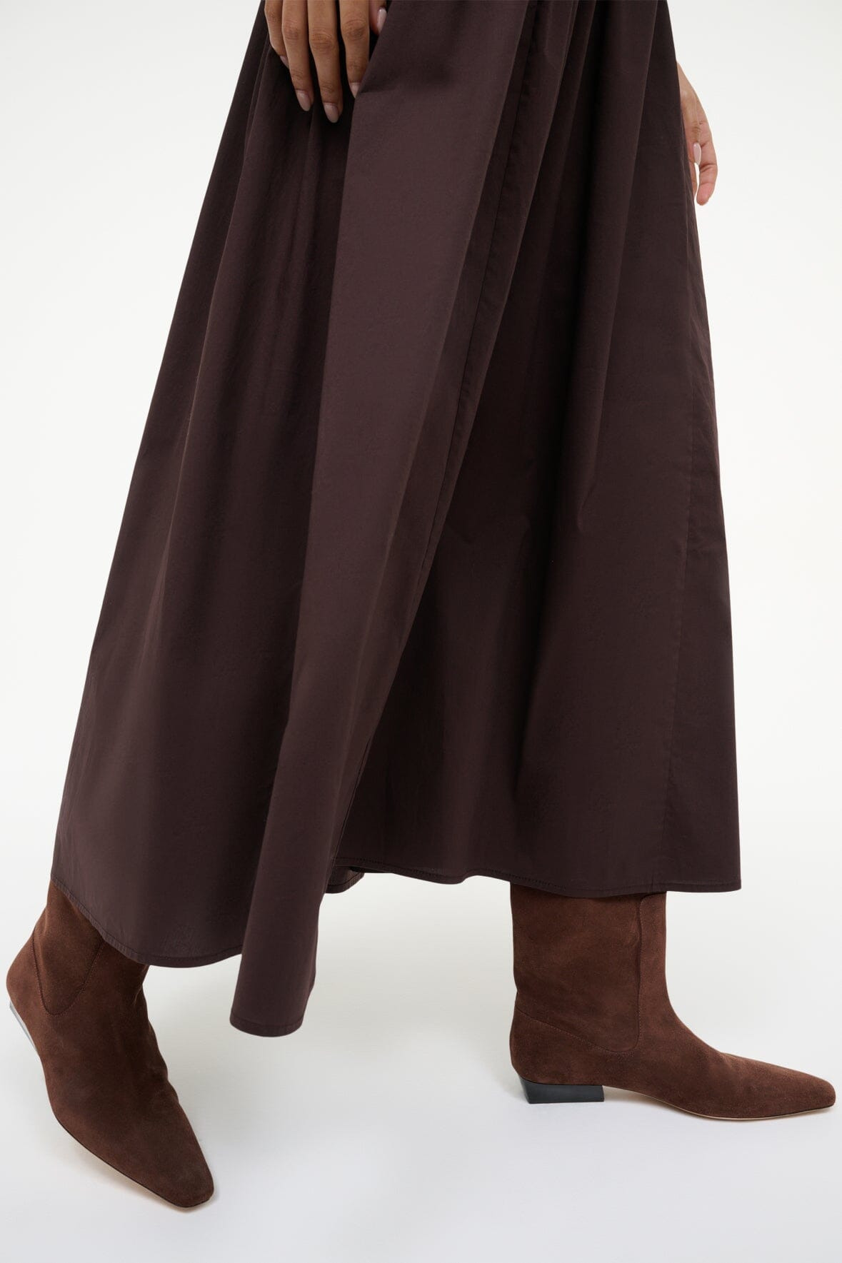 STAUD WALLY FLAT BOOT MAHOGANY SUEDE - 4