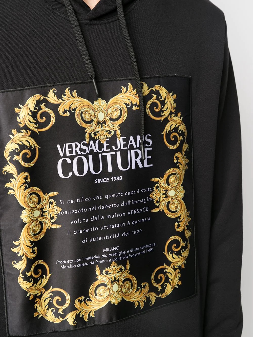 Baroque logo printed hoodie - 5