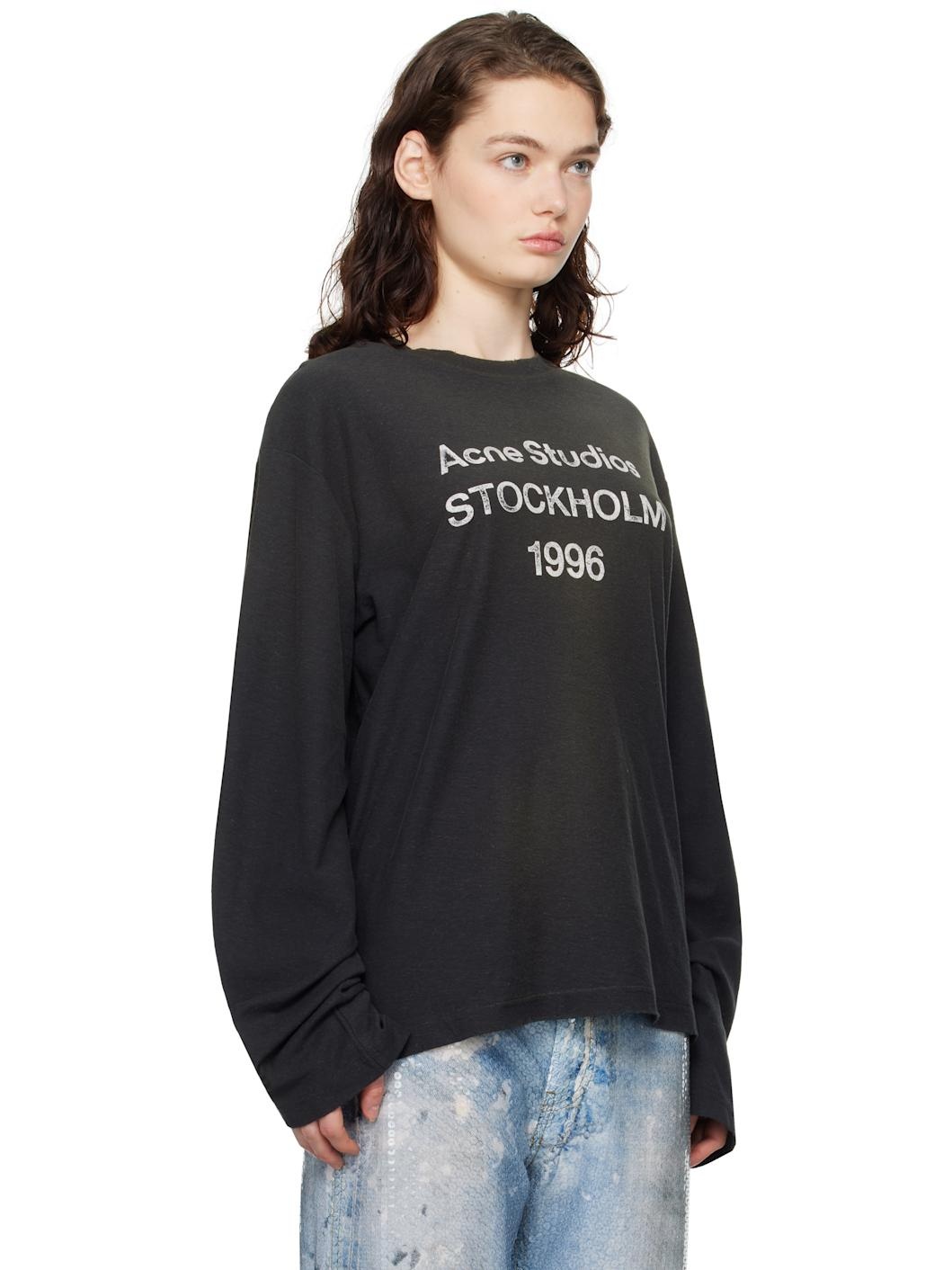 Black Relaxed Fit Logo T-shirt - 2