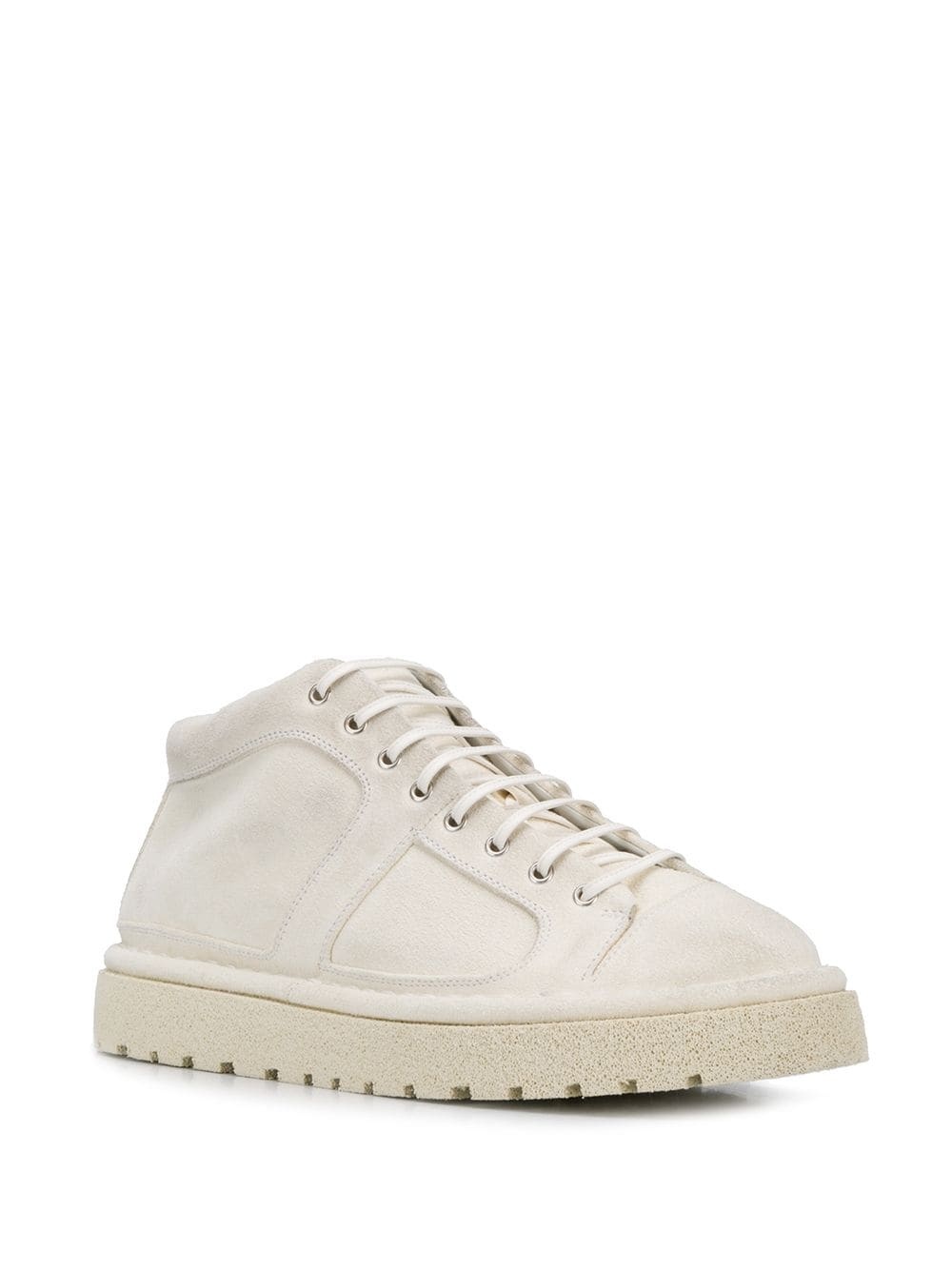 ridged platform sole sneakers - 2