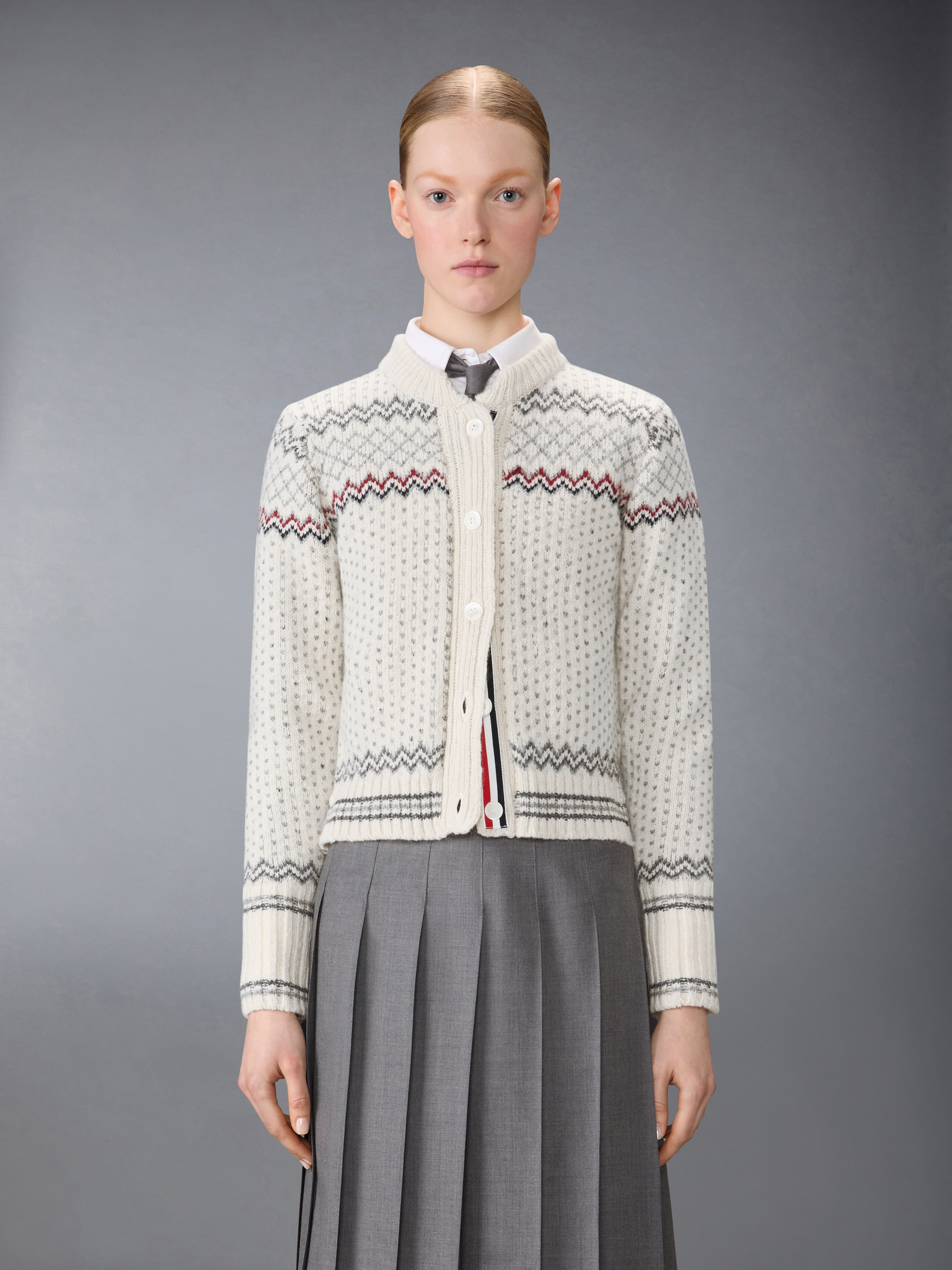 FAIRISLE JACQUARD DONEGAL CROPPED CARDIGAN - 2
