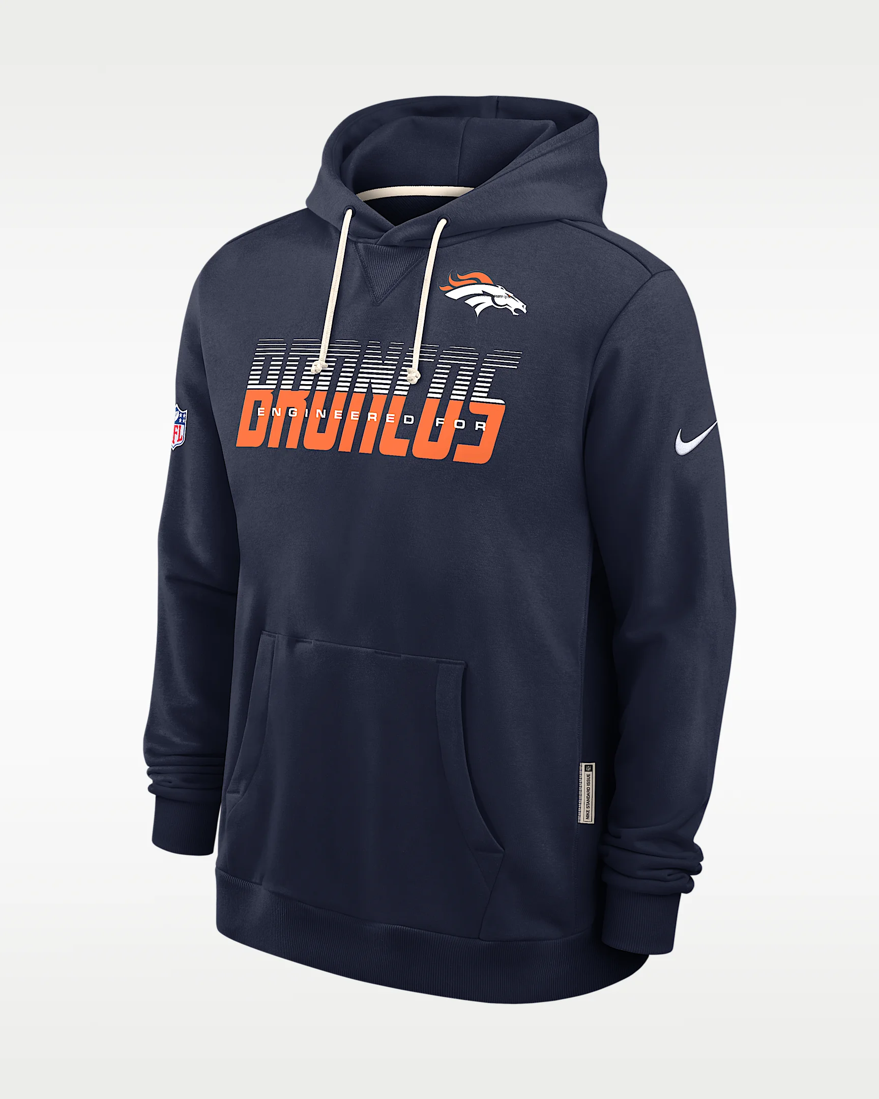 Denver Broncos Sideline Standard Issue Men's Nike Dri-FIT NFL Pullover Hoodie - 1