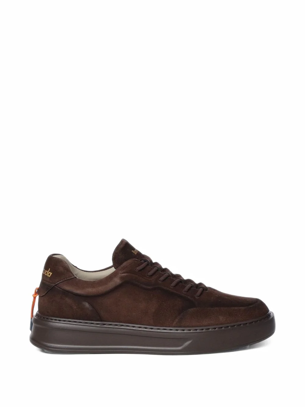 suede-finish low-top sneakers - 1