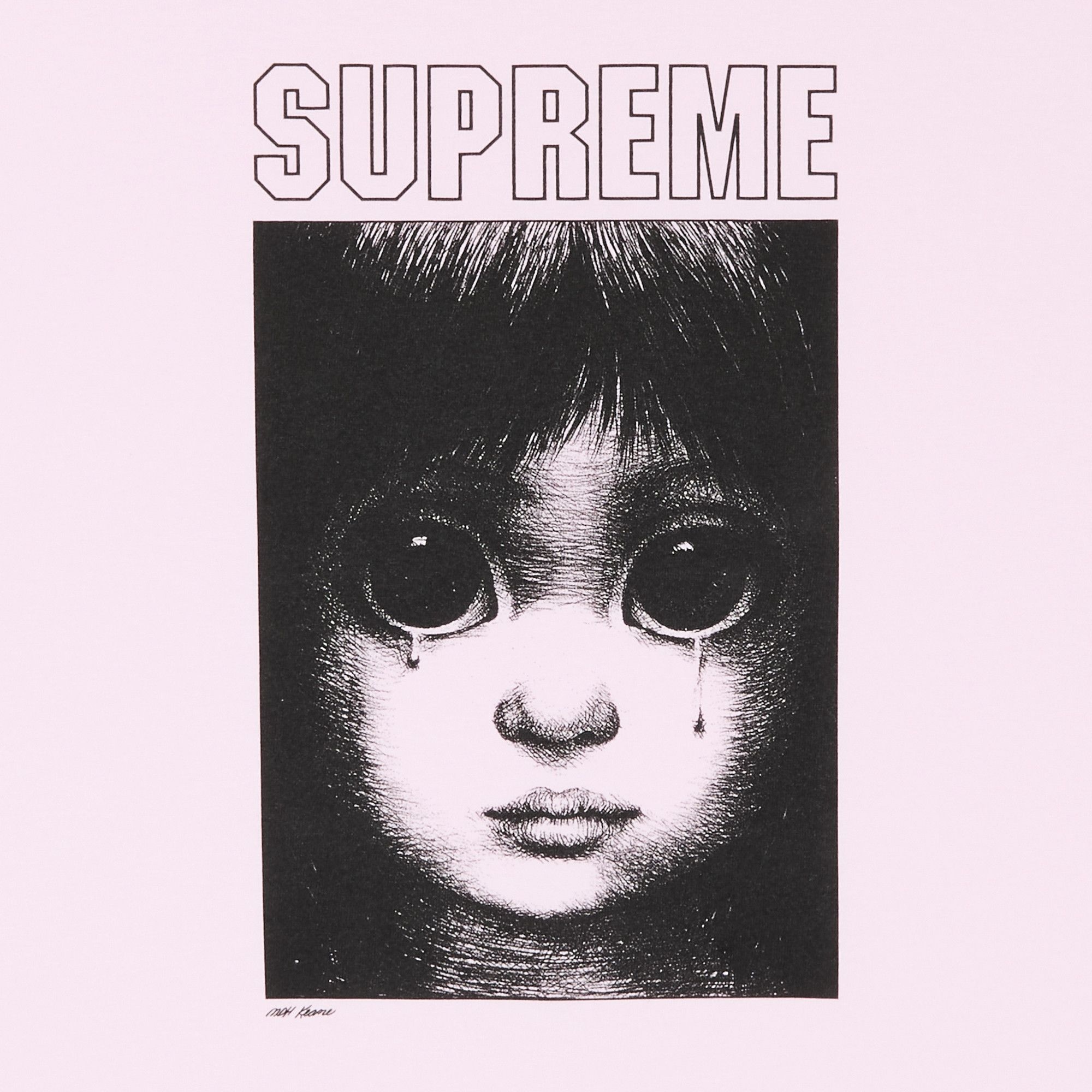 Supreme Margaret Keane Teardrop Tee 'Light Pink' - 2