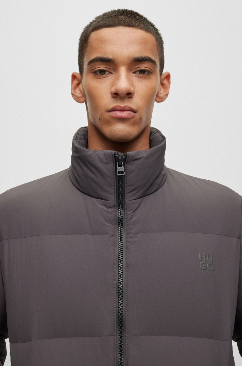 REGULAR-FIT WATER-REPELLENT PUFFER JACKET WITH STACKED LOGO 5