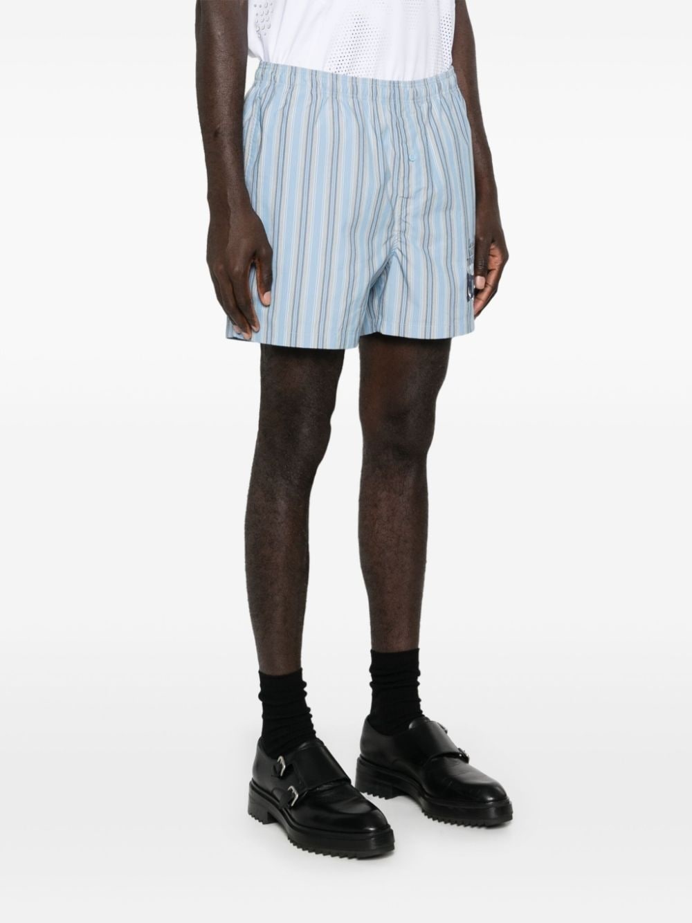 x Tommy Jeans logo-print striped shorts - 4