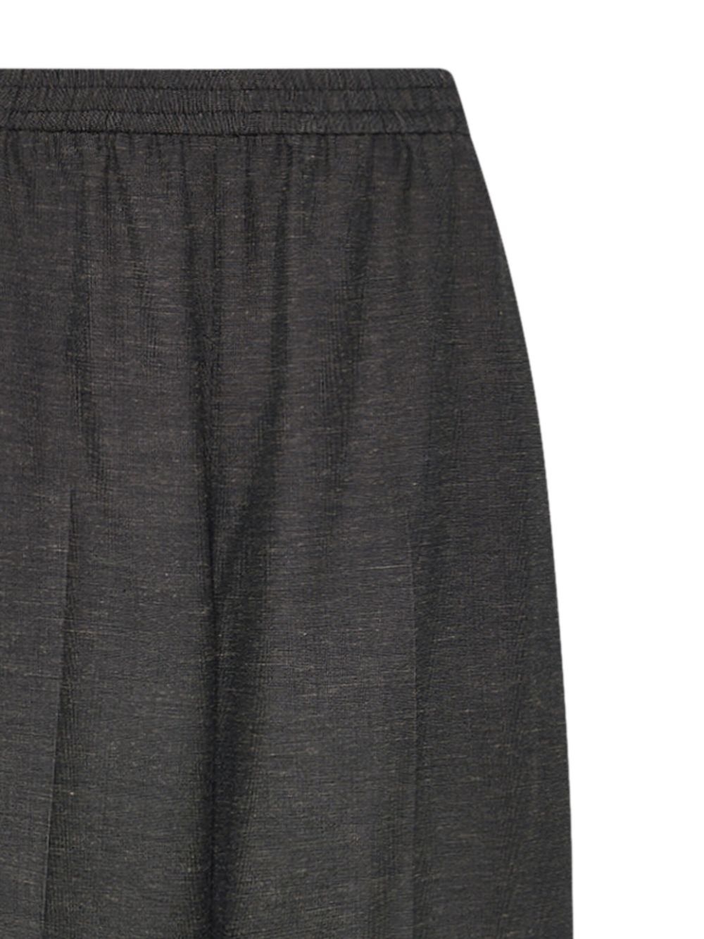 elasticated-waist wide-leg trousers - 2