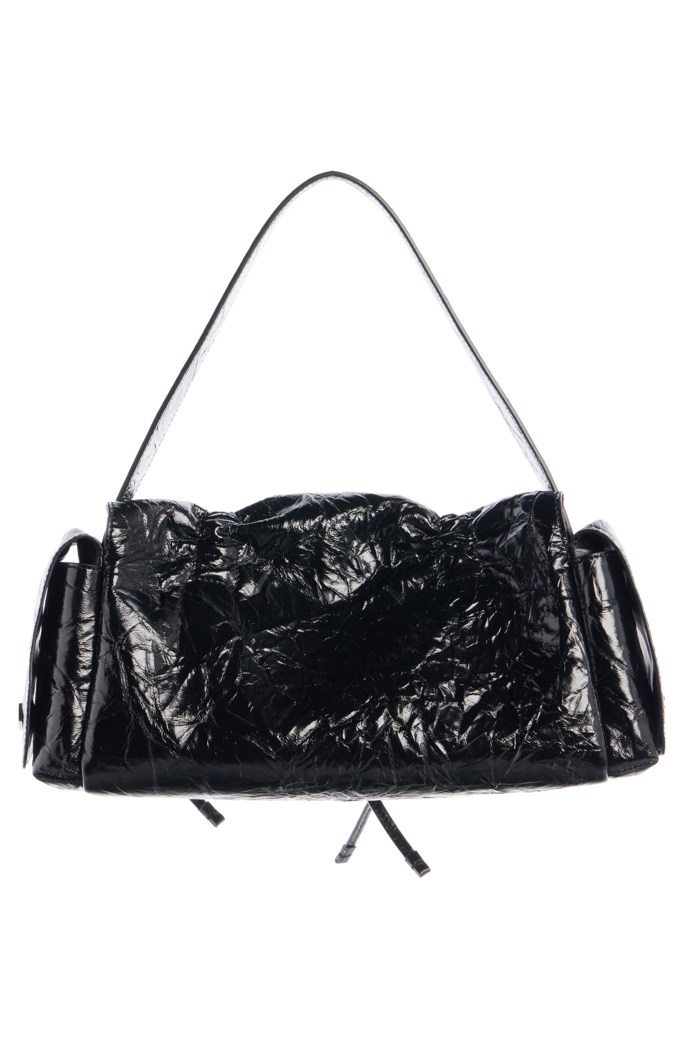 Acne Studios Multipocket Crinkled Leather Handbag in Black at Nordstrom - 2