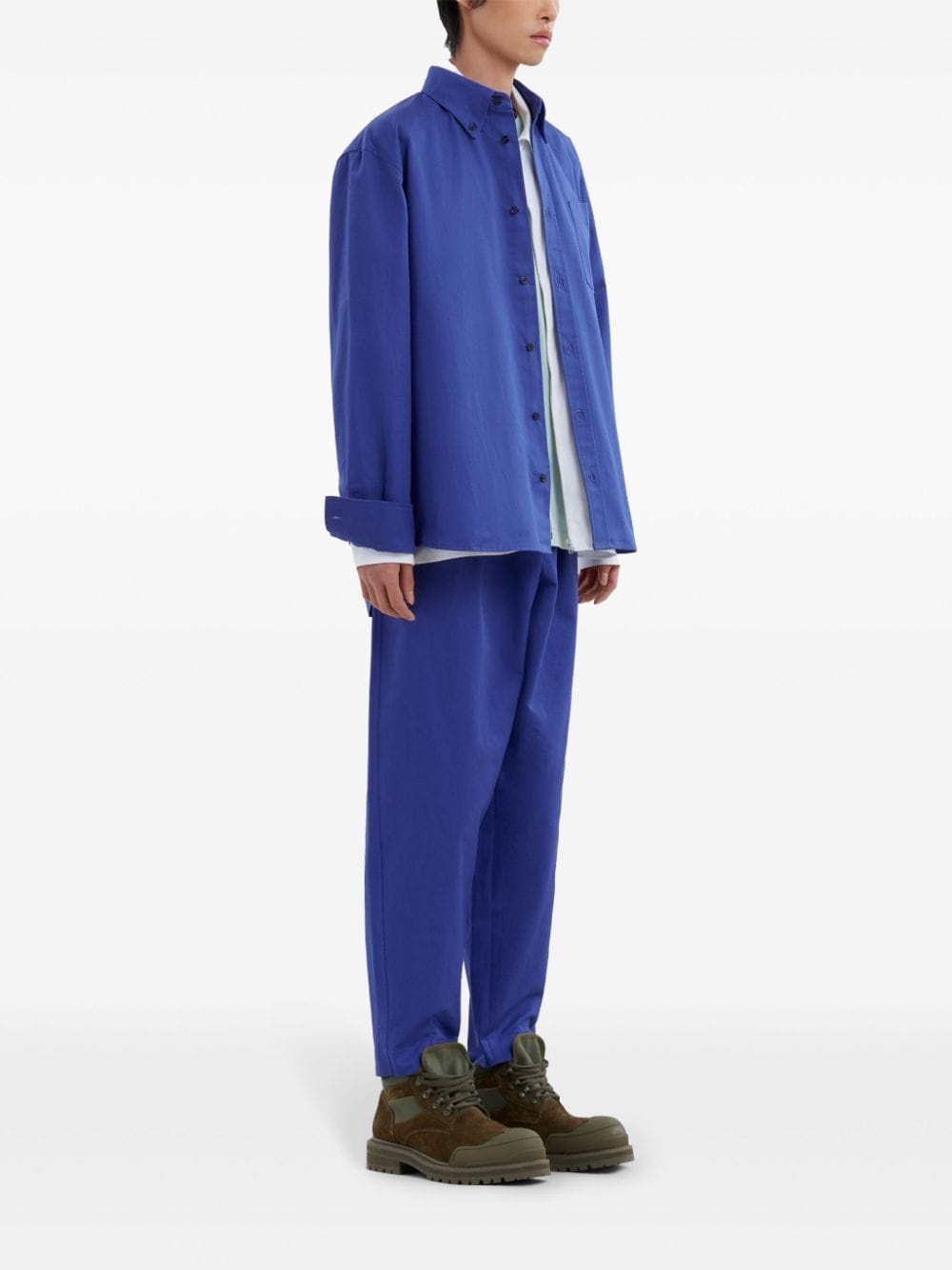 tapered organic-cotton trousers - 2