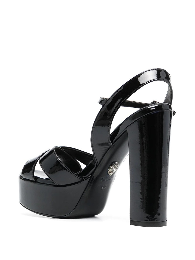 patent-effect heeled sandals 3