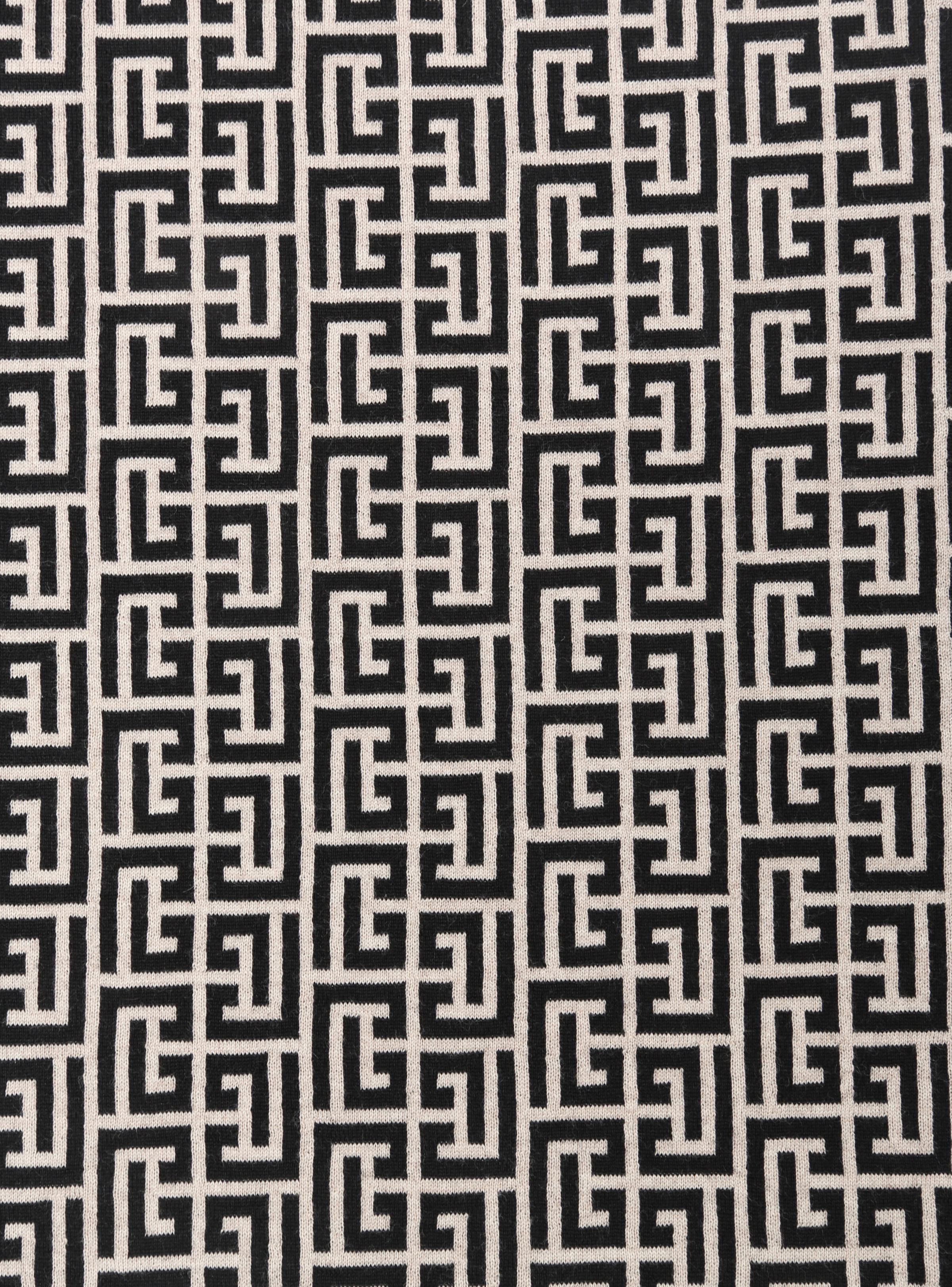 Wool scarf with monogram - 3
