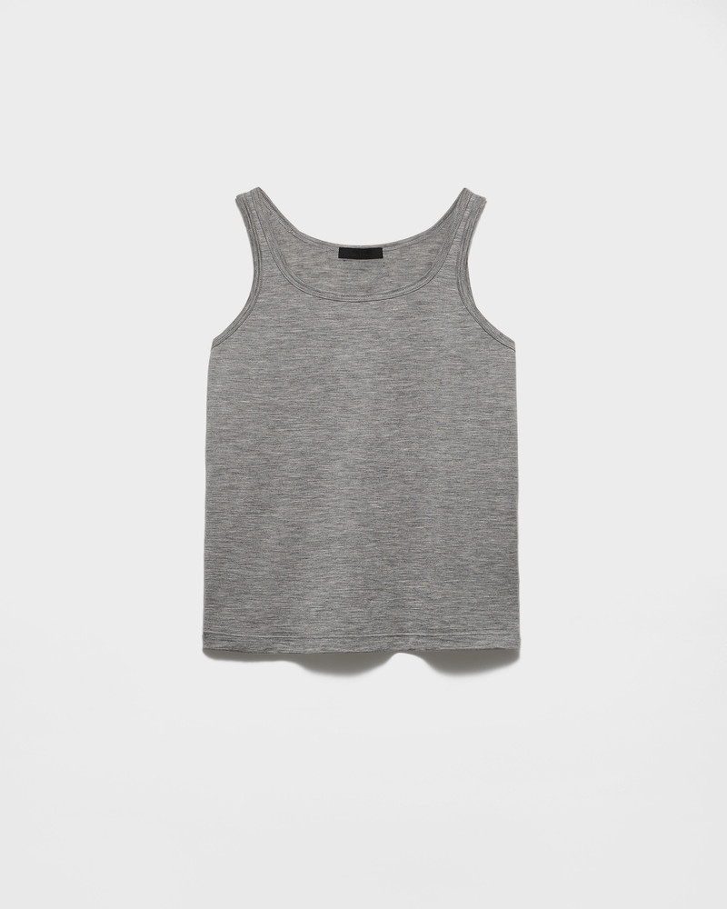 Cashmere and silk tank top 1