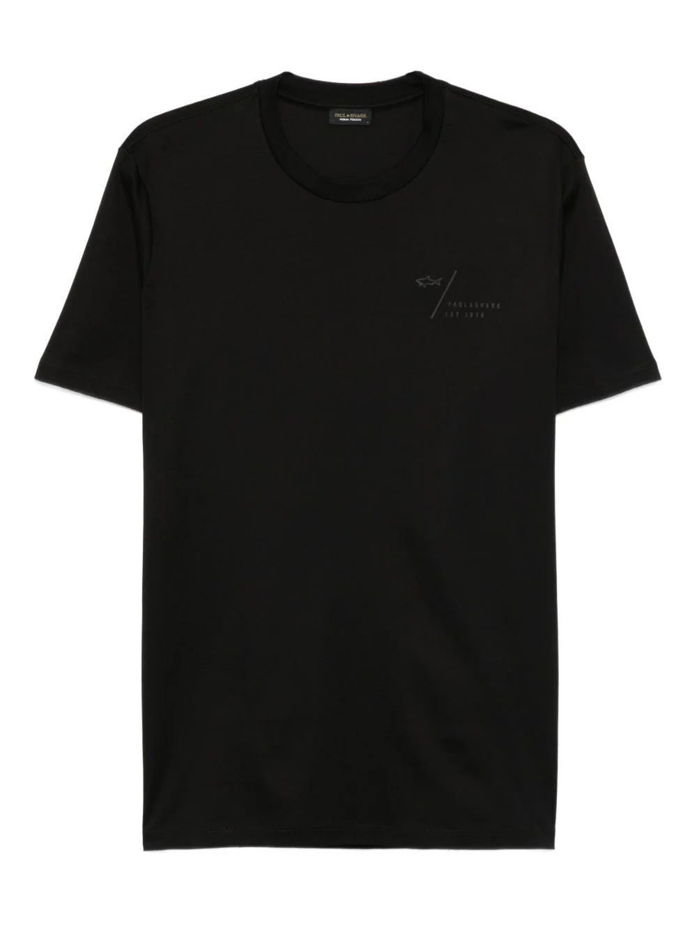 logo-embroidered cotton T-shirt - 1