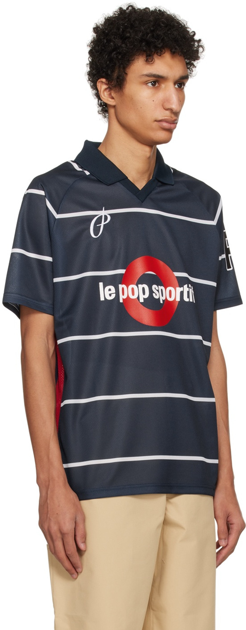 Pop Trading Company Navy 'Sportif'  Polo outlook