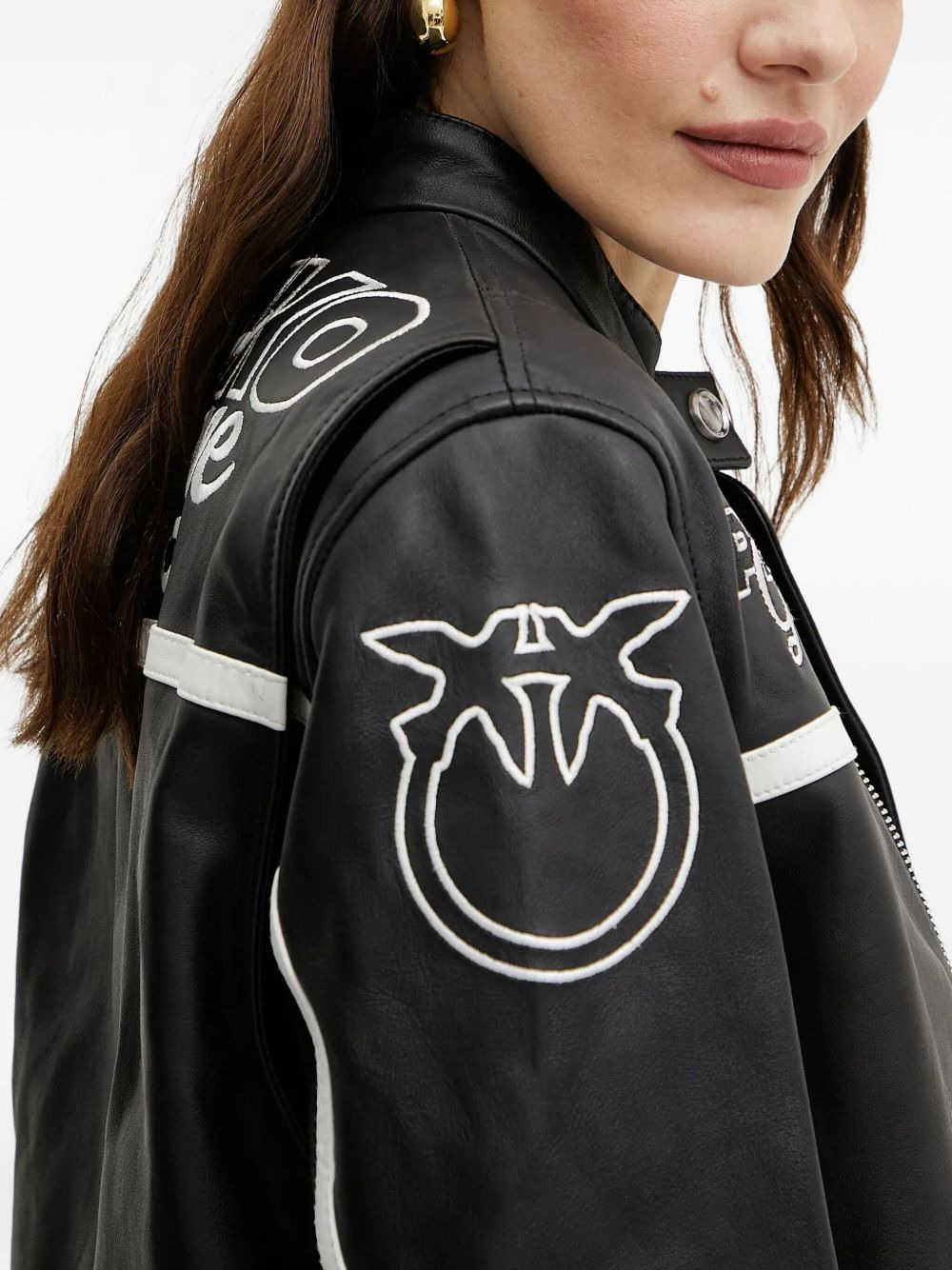 leather racer jacket - 5