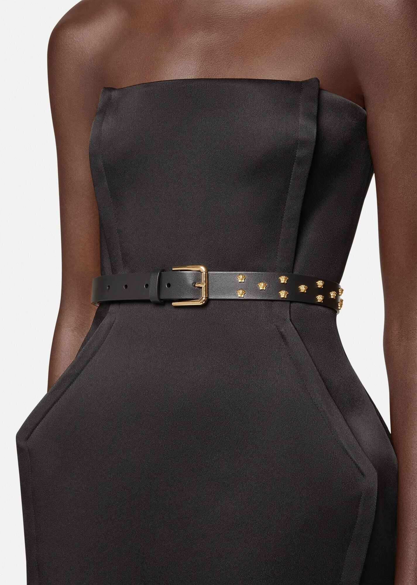 Medusa Stud Leather Belt - 2