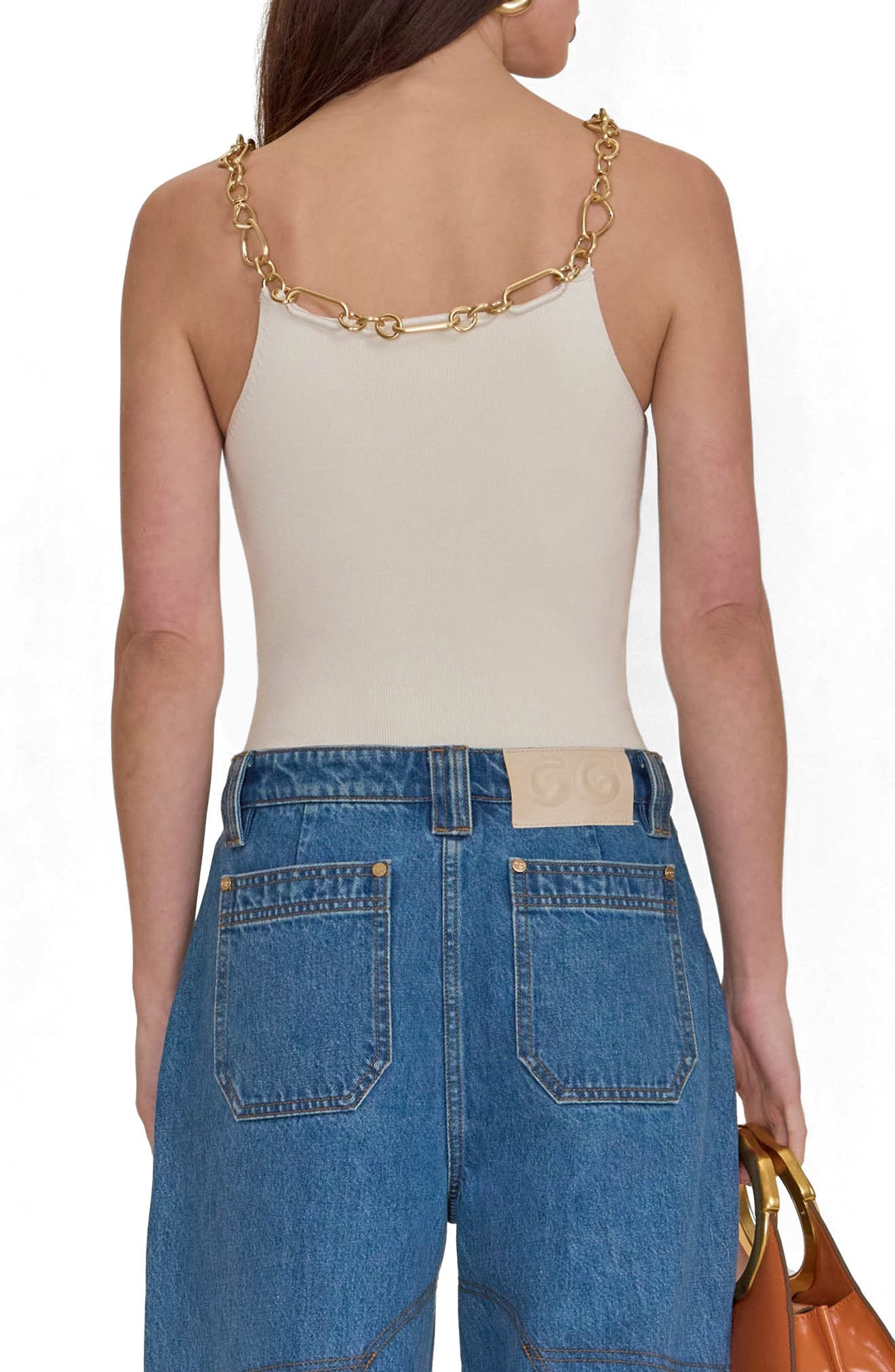 Cult Gaia Kassandra Chain Strap Camisole in Off White at Nordstrom - 2