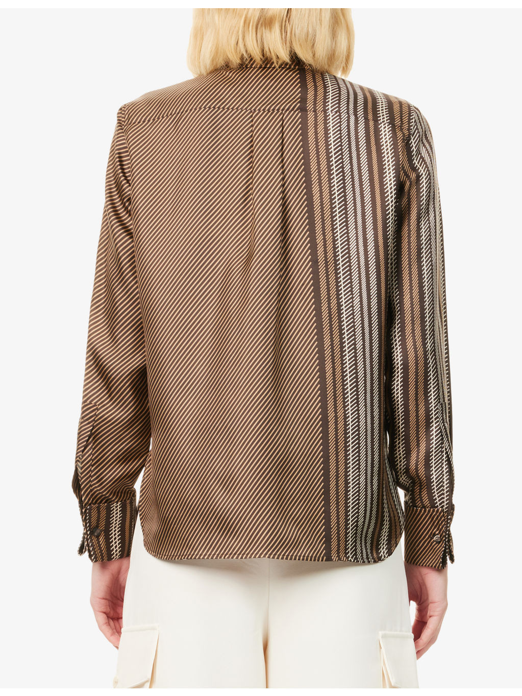 Shaker Abstract-Pattern Silk Shirt - 4