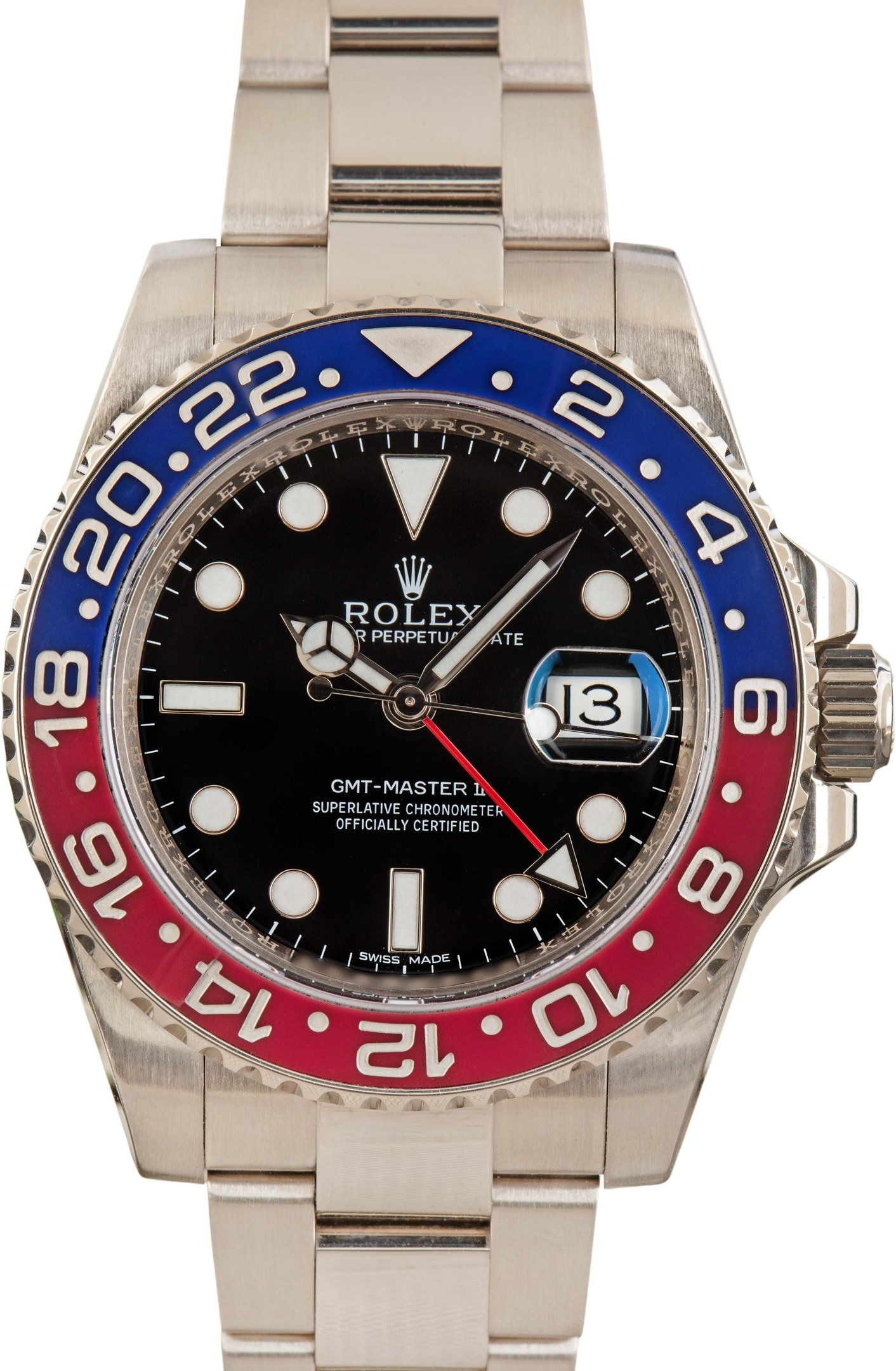 Rolex GMT-Master II Ref 116719 White Gold Pepsi - 1